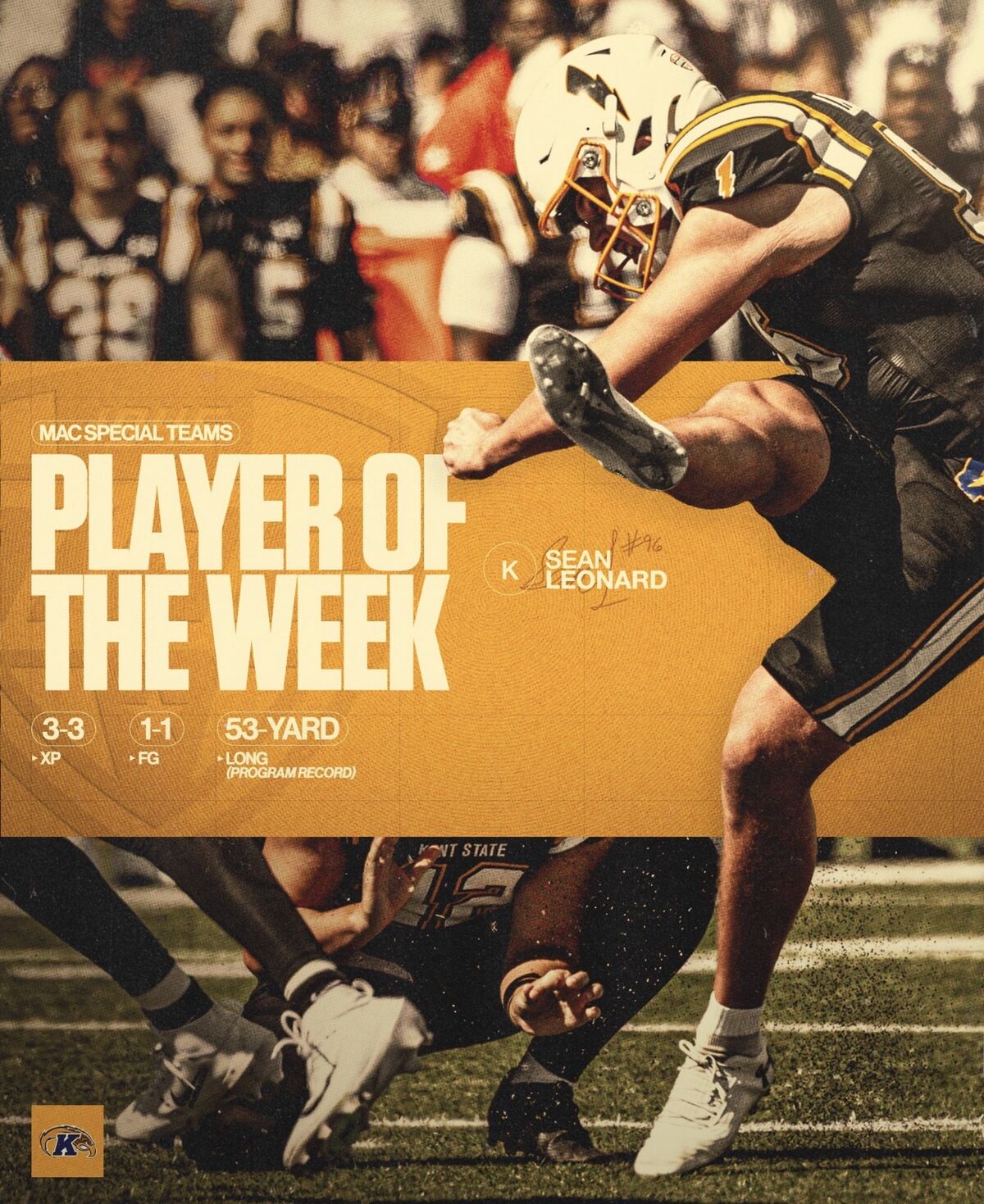Xenia Alumni Sean Leonard Breaks Kent State Field Goal Record