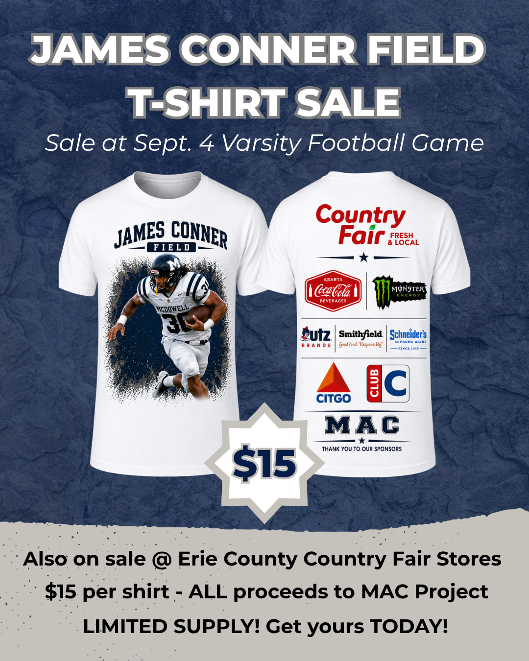 MAC Fundraising Kickoff With James Conner & Country Fair