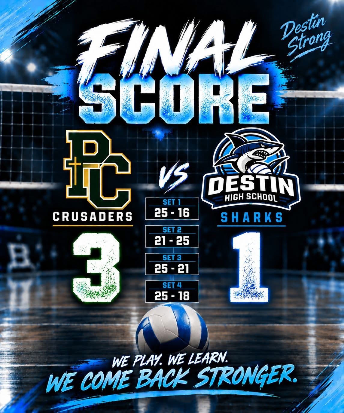 WE ARE PROUD OF YOU, LADY SHARKS! 🦈💙🏐