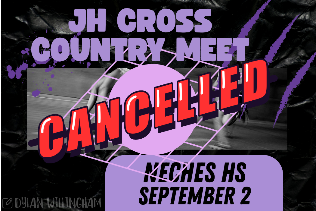 JH Cross Country Meet Cancelled