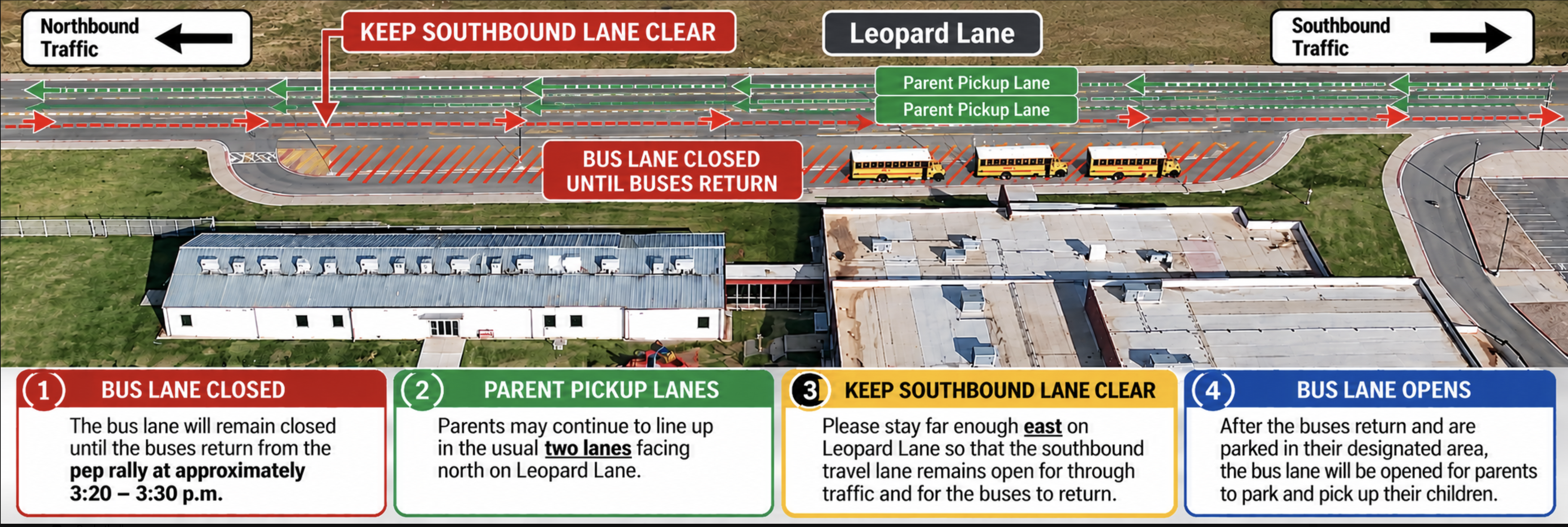 IMPORTANT NOTICE: ELEMENTARY DISMISSAL TRAFFIC AND BUS ACCESS