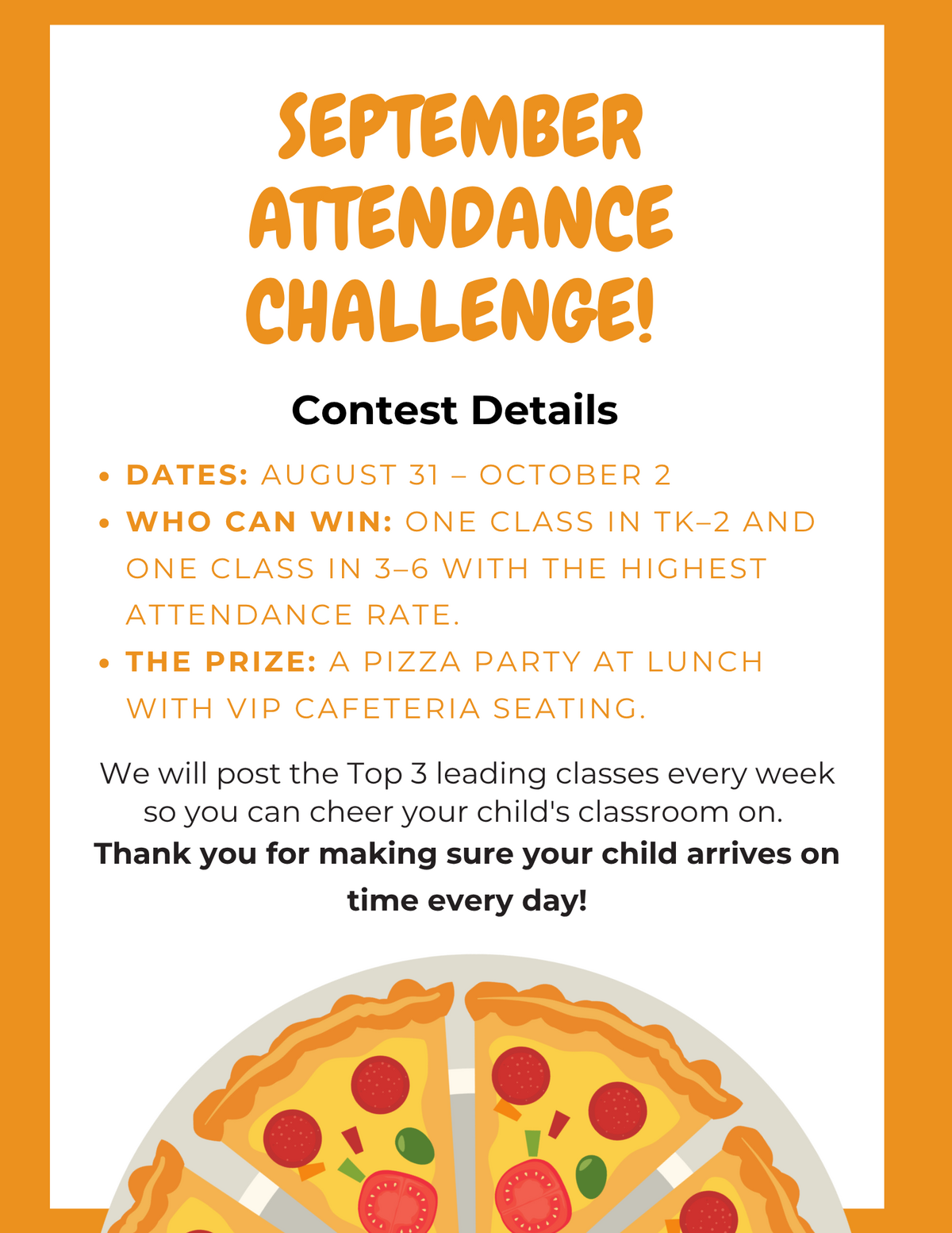 September Attendance Challenge Starts Today! 