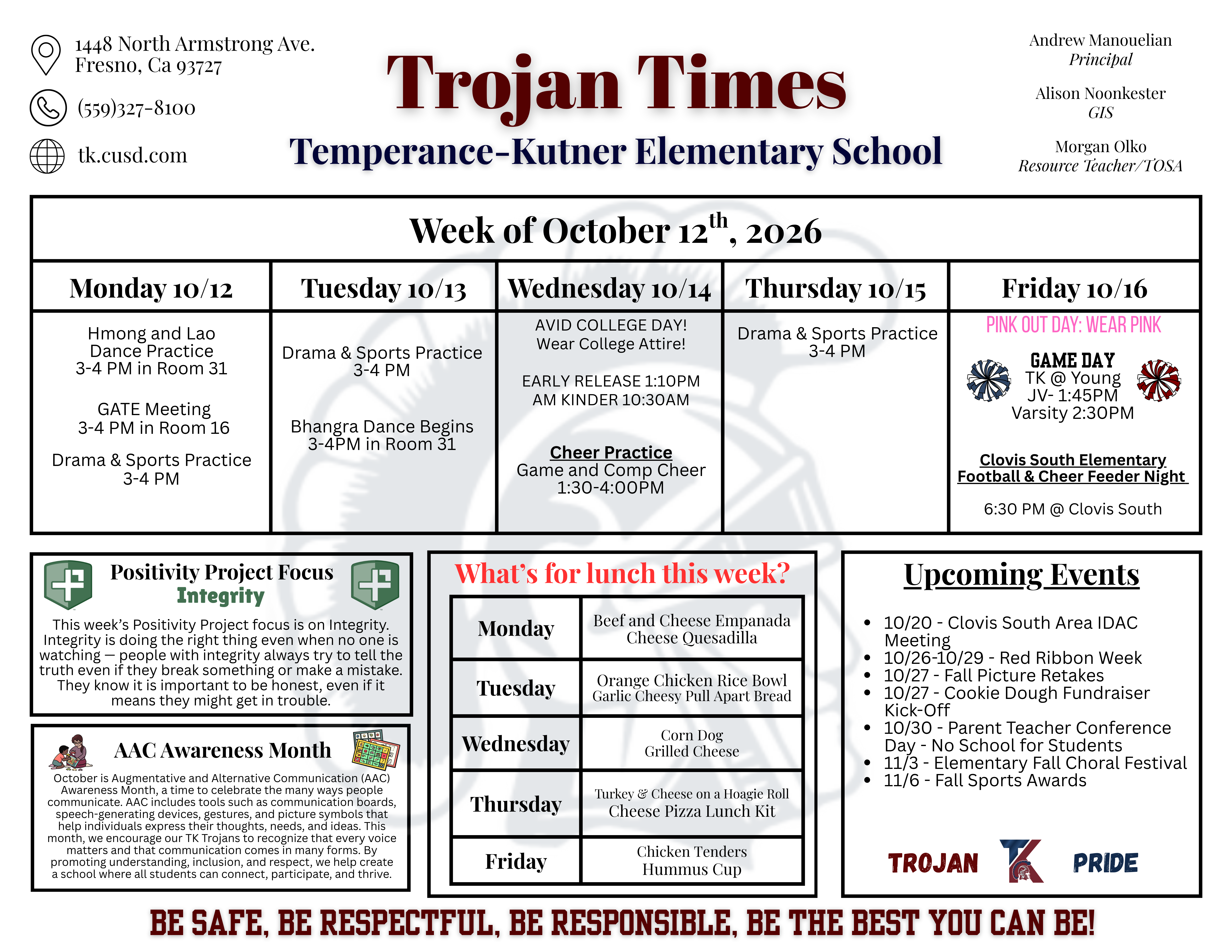 Trojan Times - Week of 10.12.26