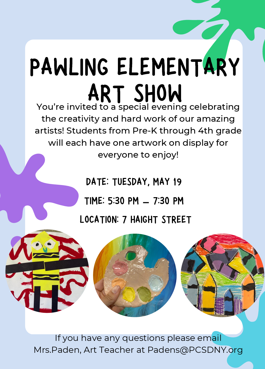 Pawling Elementary Art Show 5/19