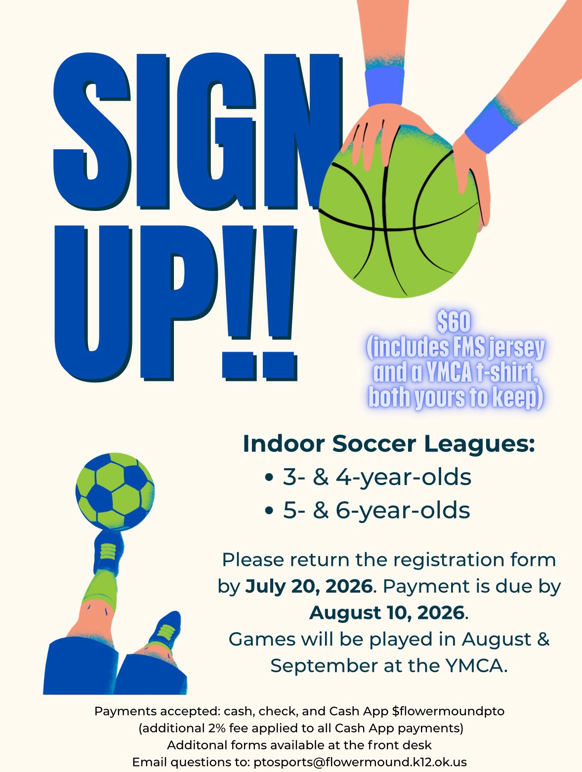 PTO Indoor Soccer Information 