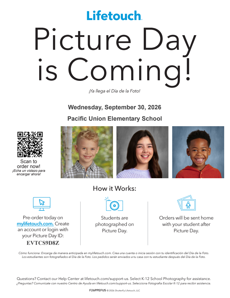 Picture Day September 30, 2026