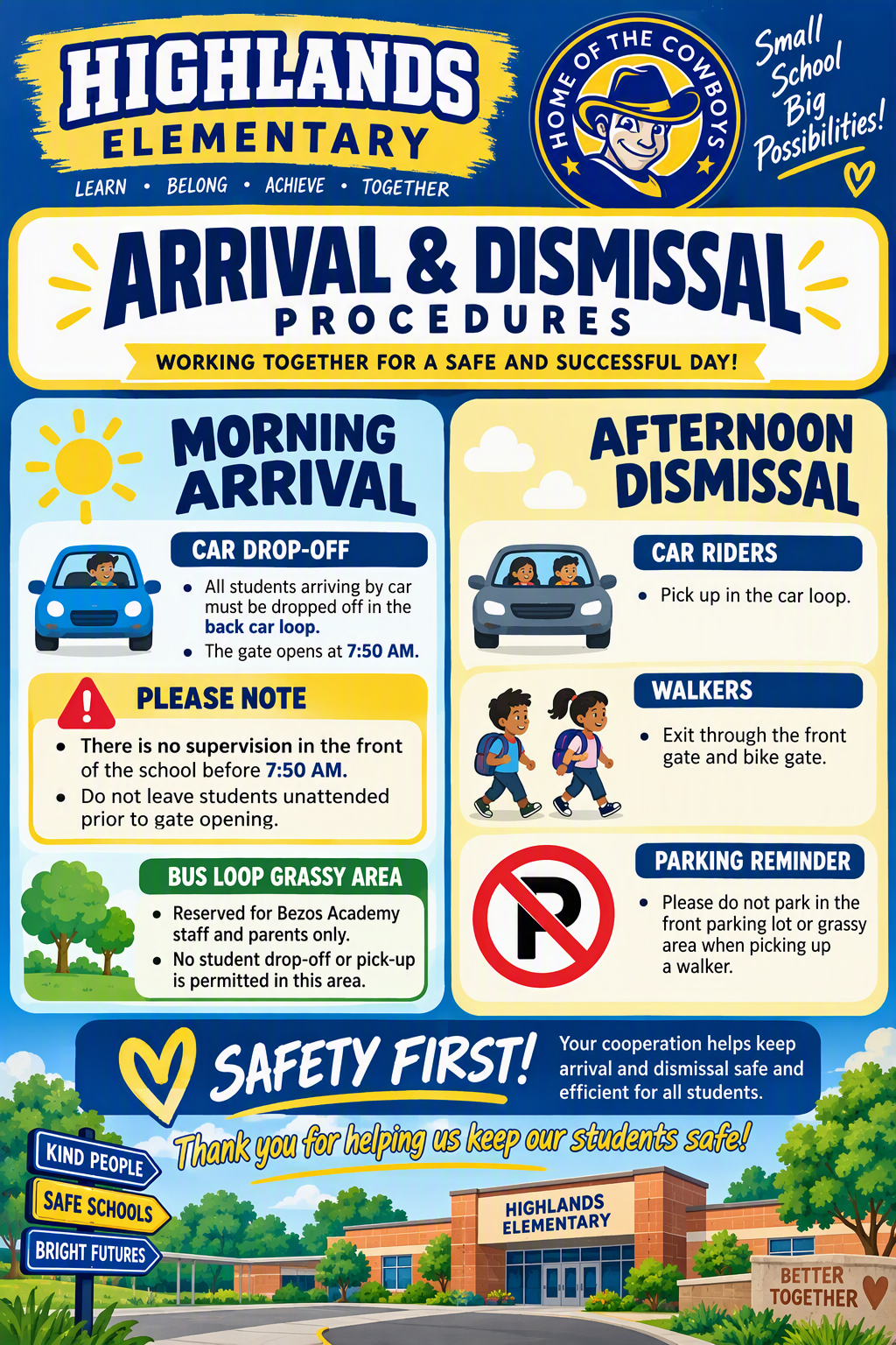 Arrival and Dismissal 
