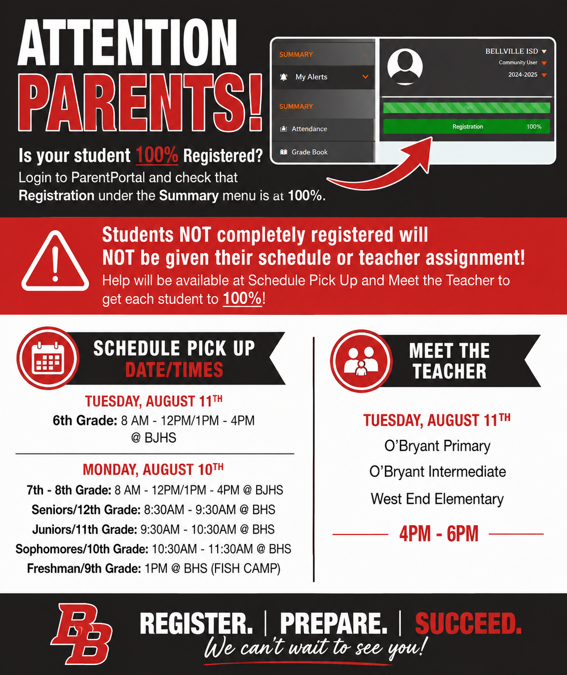 📚🏫Is your student 100% Registered?
