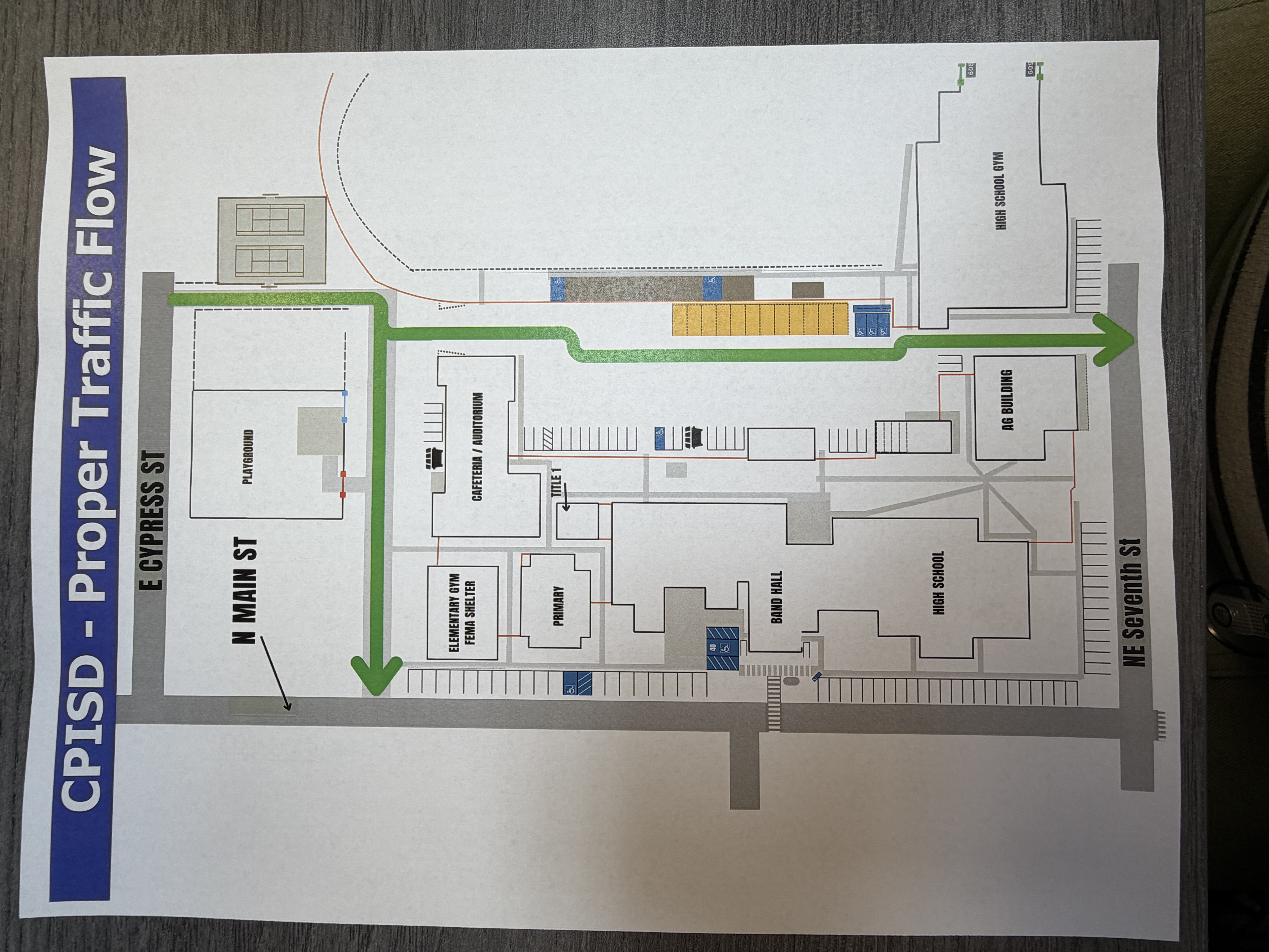 Traffic Flow for Drop Off and Pick up