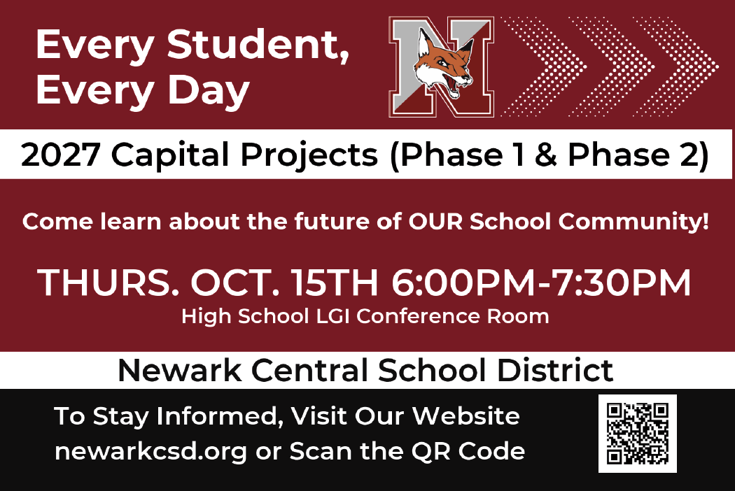 Come Learn About the Proposed Capital Project | Thursday October 15th from 6:00pm-7:30pm in the HS LGI