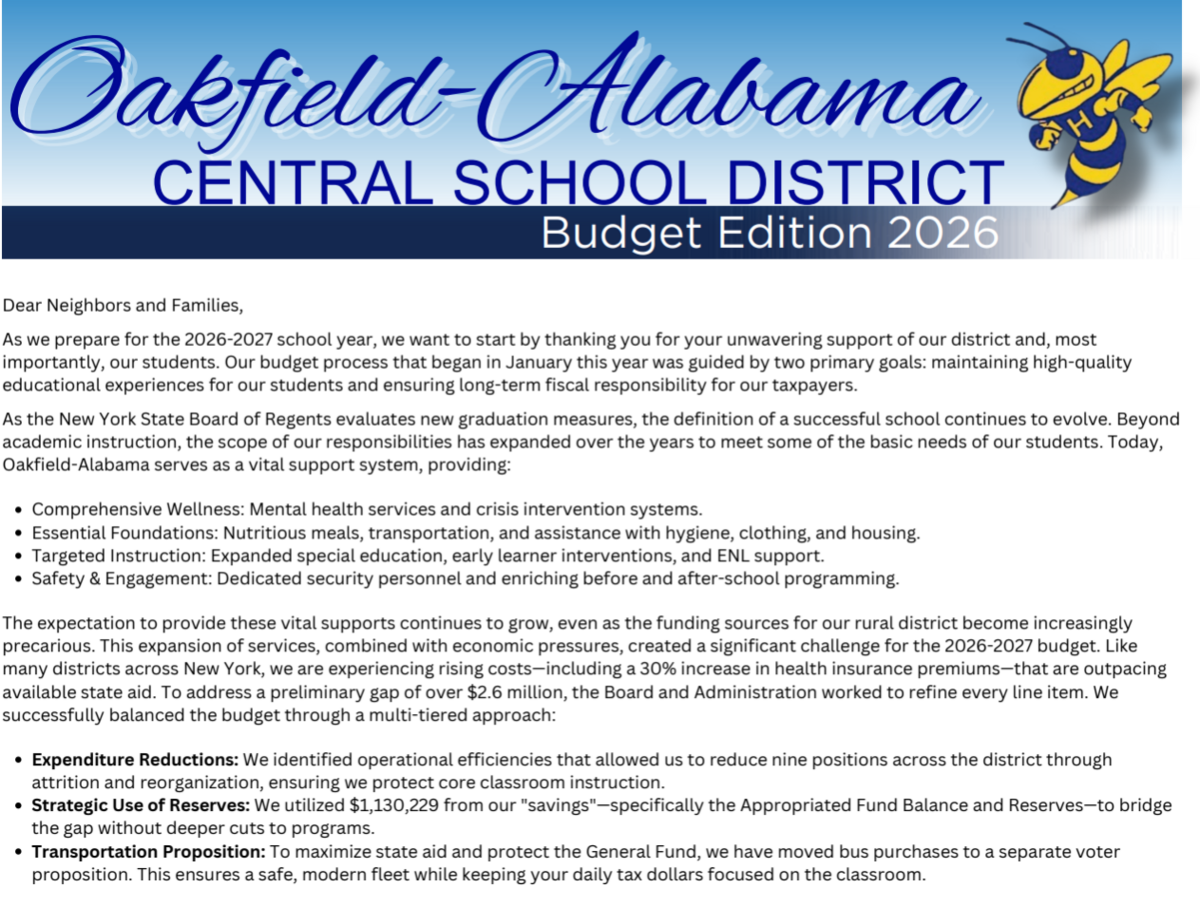 26-27 Budget Newsletter