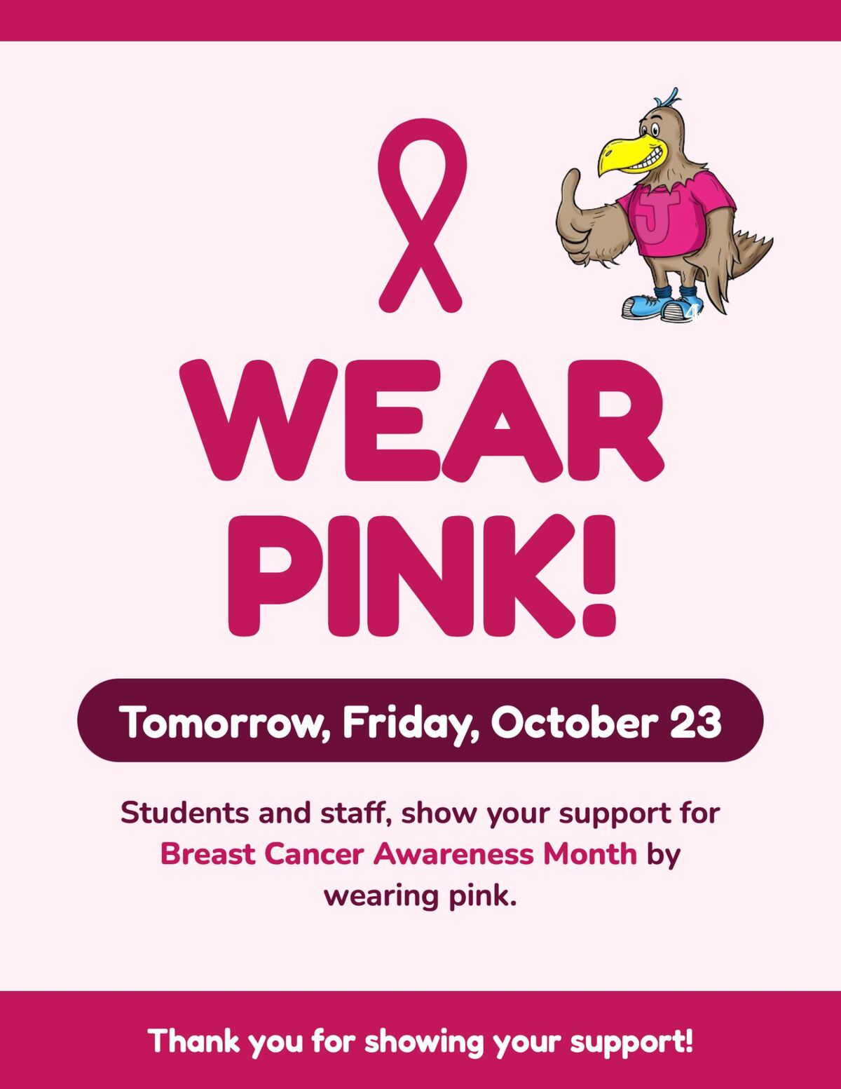 Spirit Day Reminder