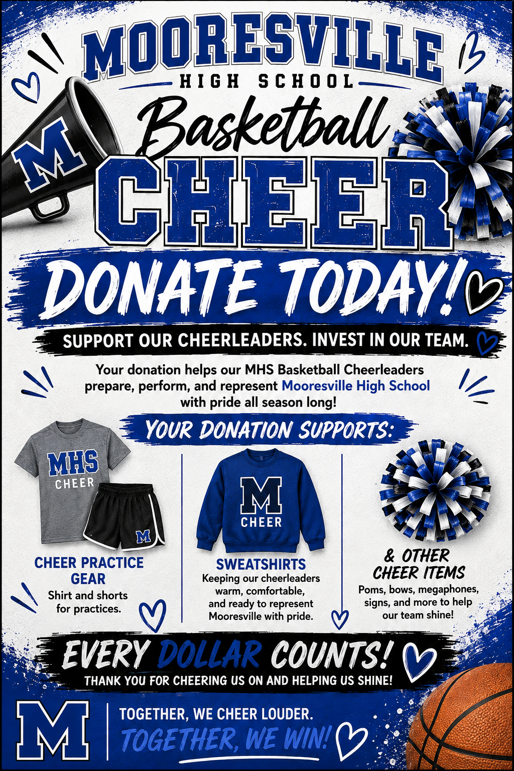 Basketball Cheer Donations 
