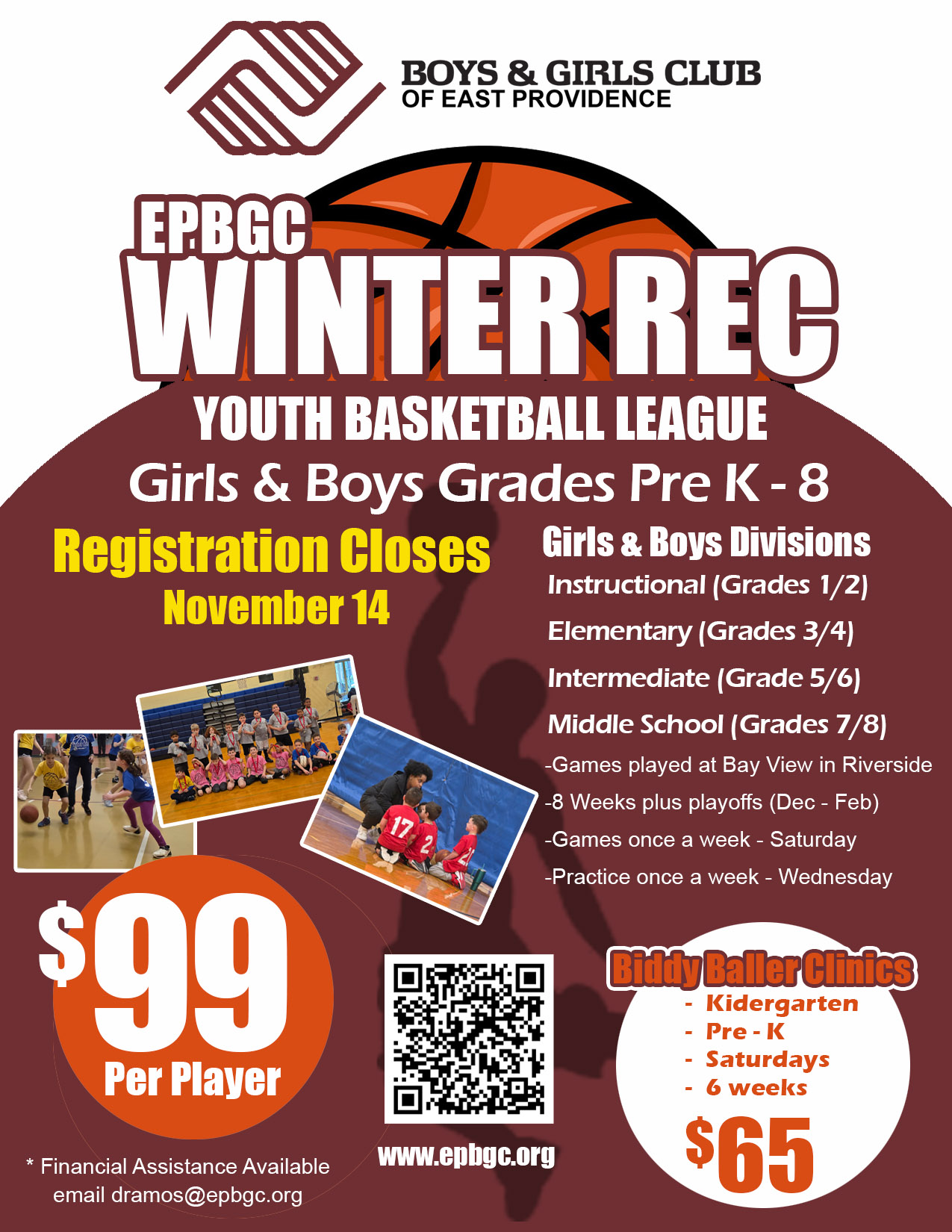 Winter Rec Youth Basketball League