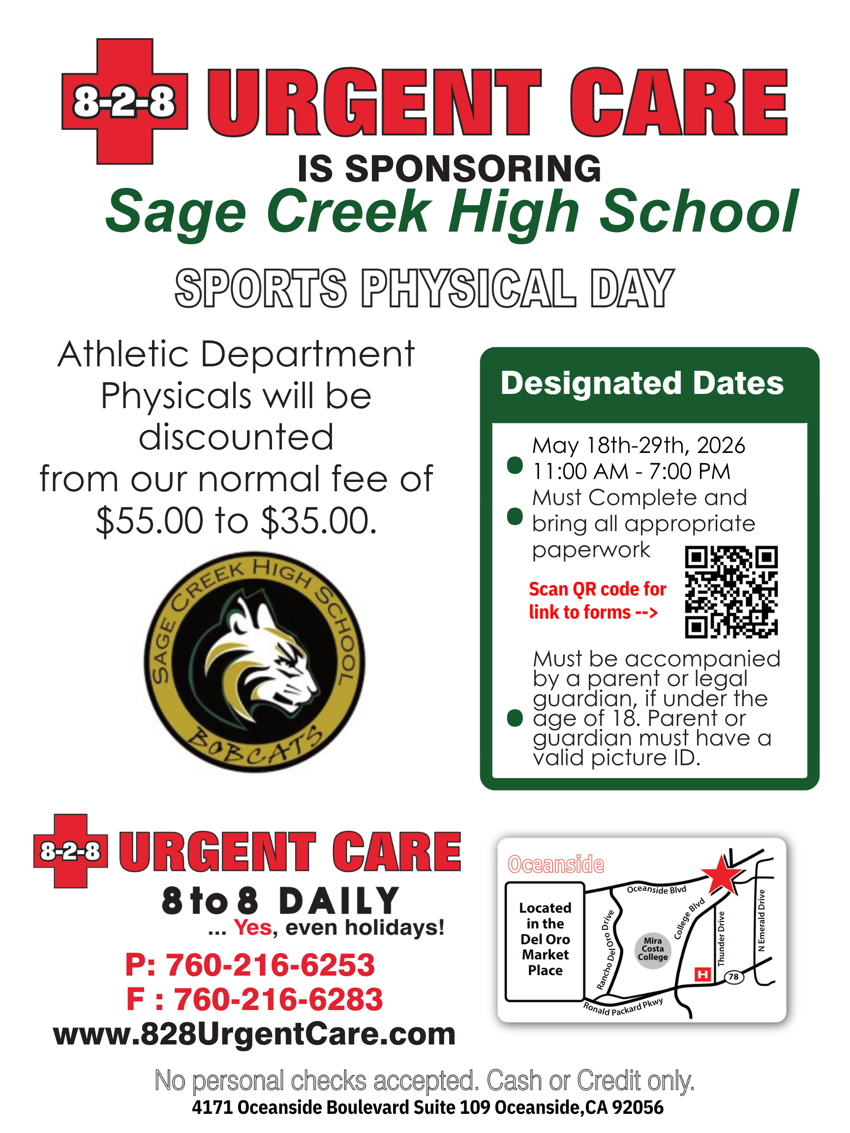 Reminder: Discounted Sports Physical Opportunity! 