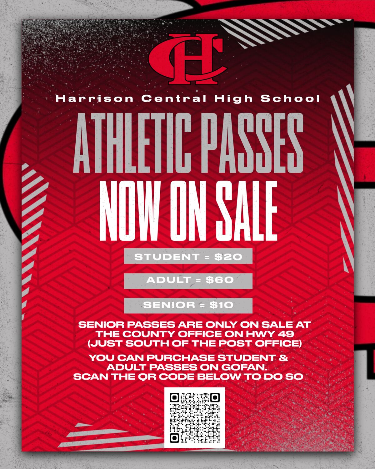 Athletic Passes on Sale Now!