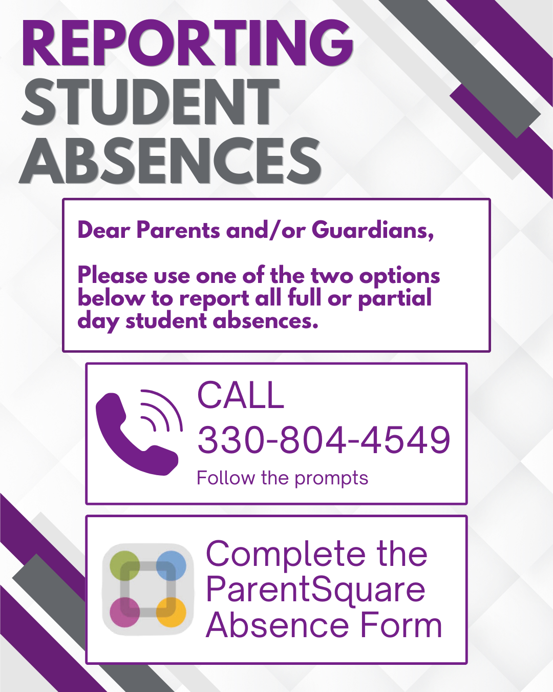 Reporting Student Absences