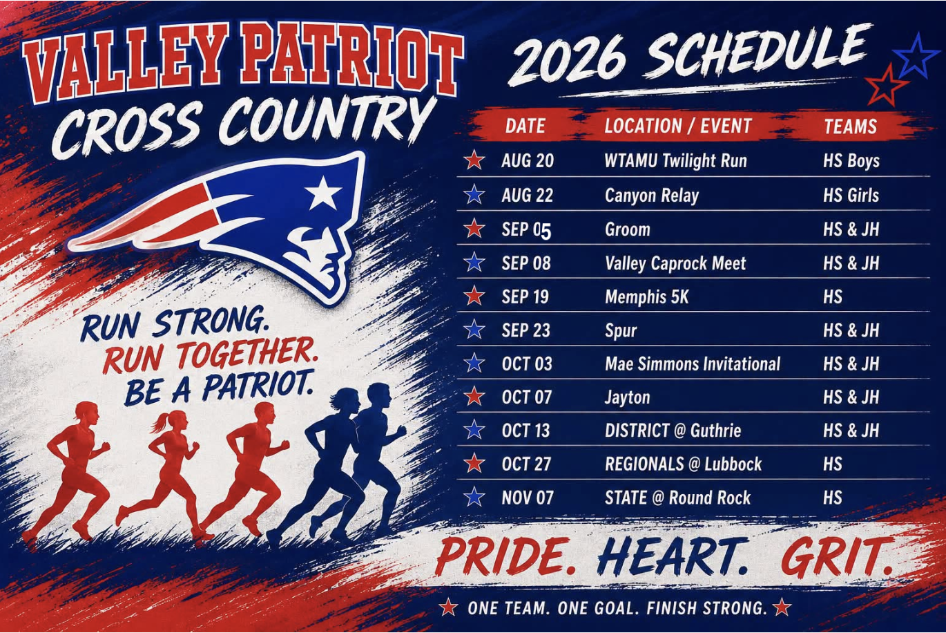 Cross Country CORRECTION--GROOM is SEPT 5