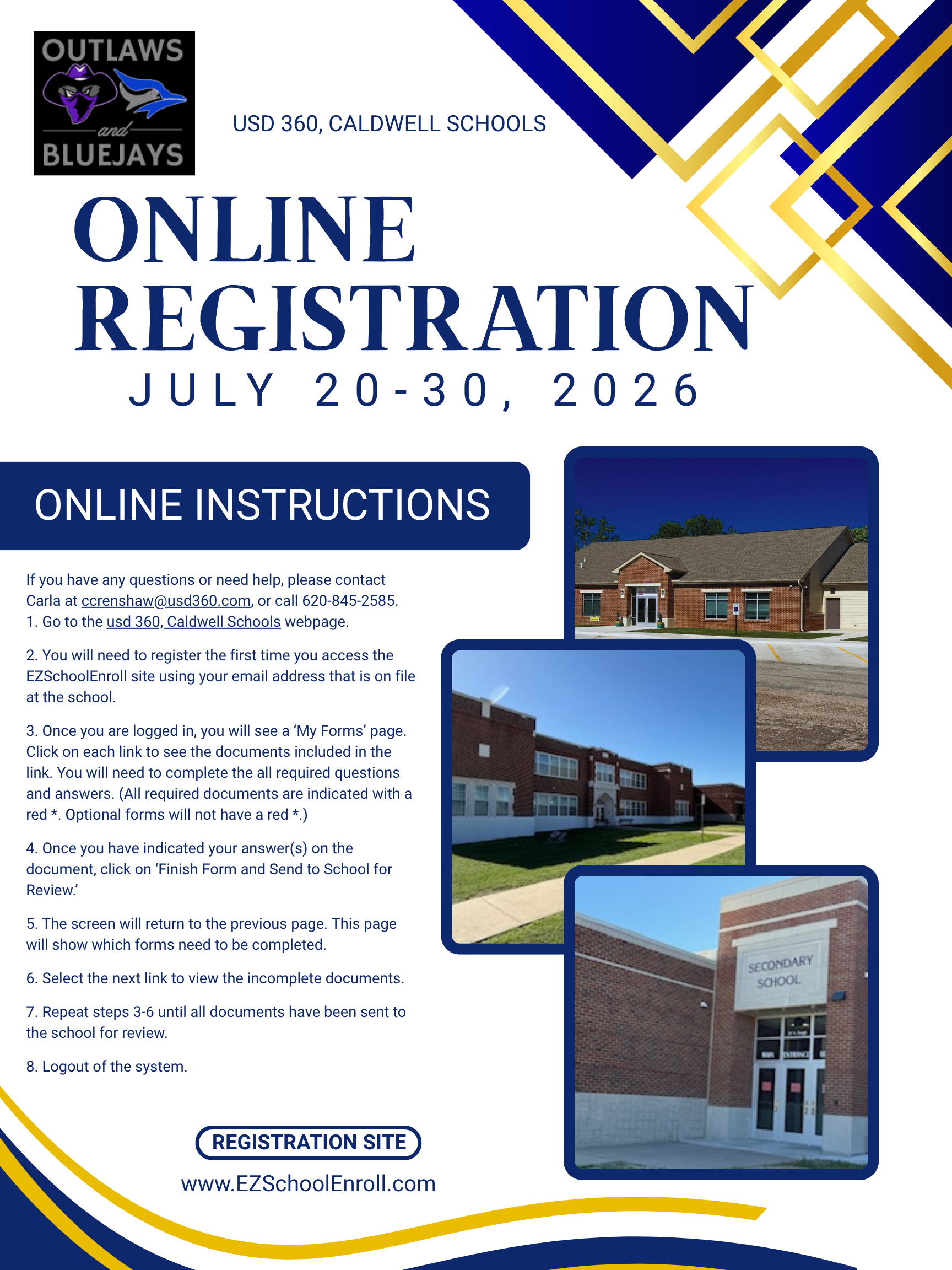 2026 Online Registration & Enrollment Information
