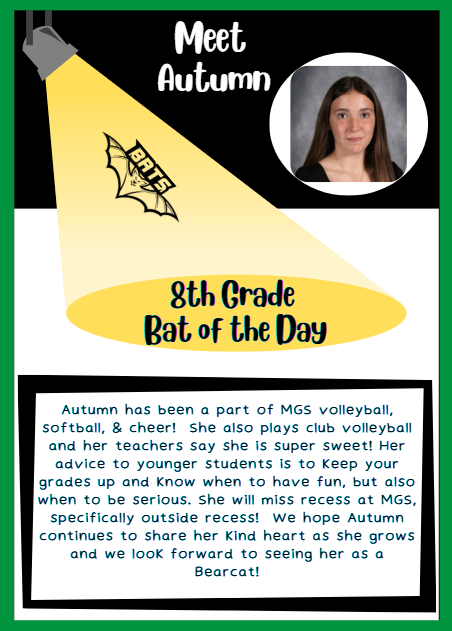 8th Grade Bat of the Day