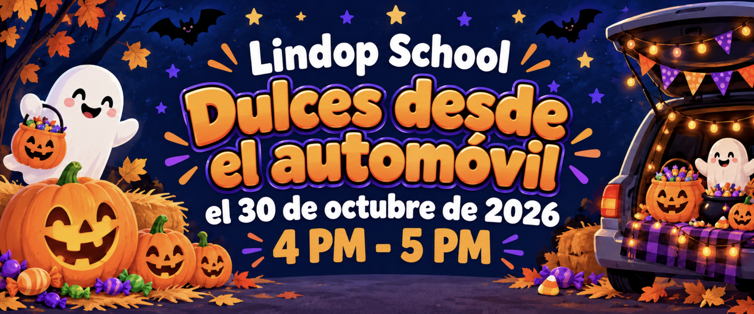Lindop School Dulces desde el automóvil