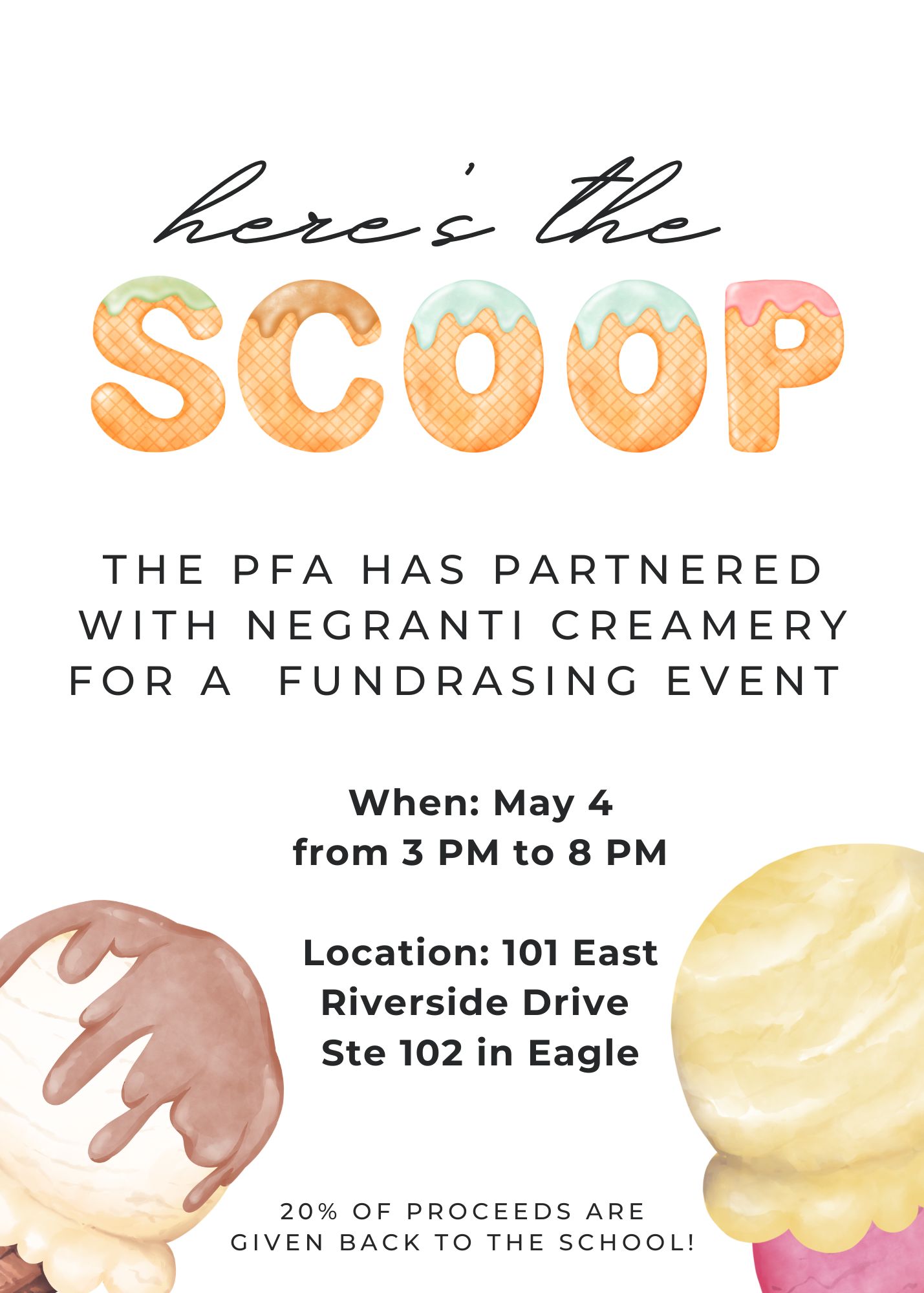 Scoops for Schools Starts Tonight