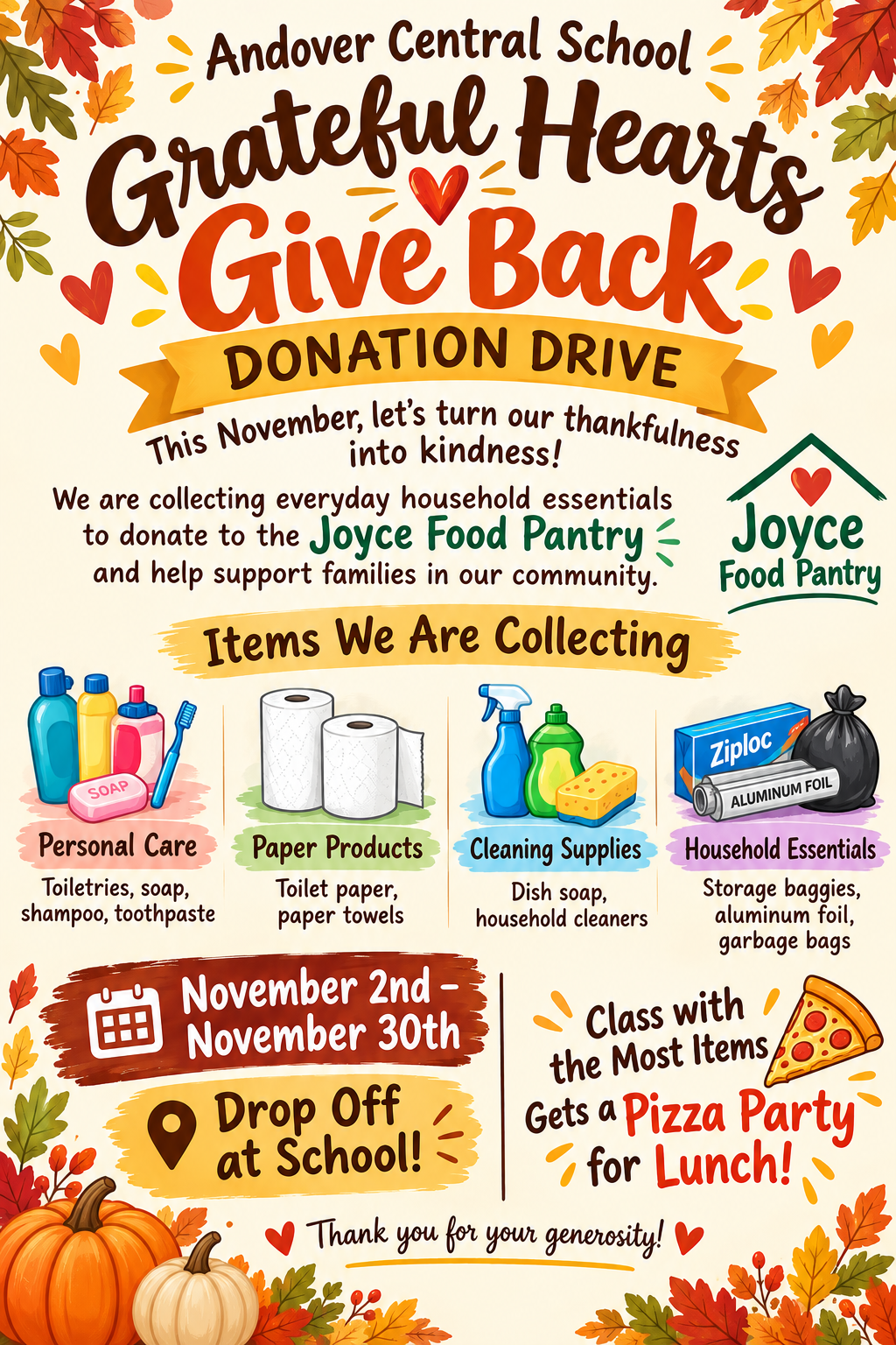 Join Our "Grateful Hearts Give Back" Initiative!