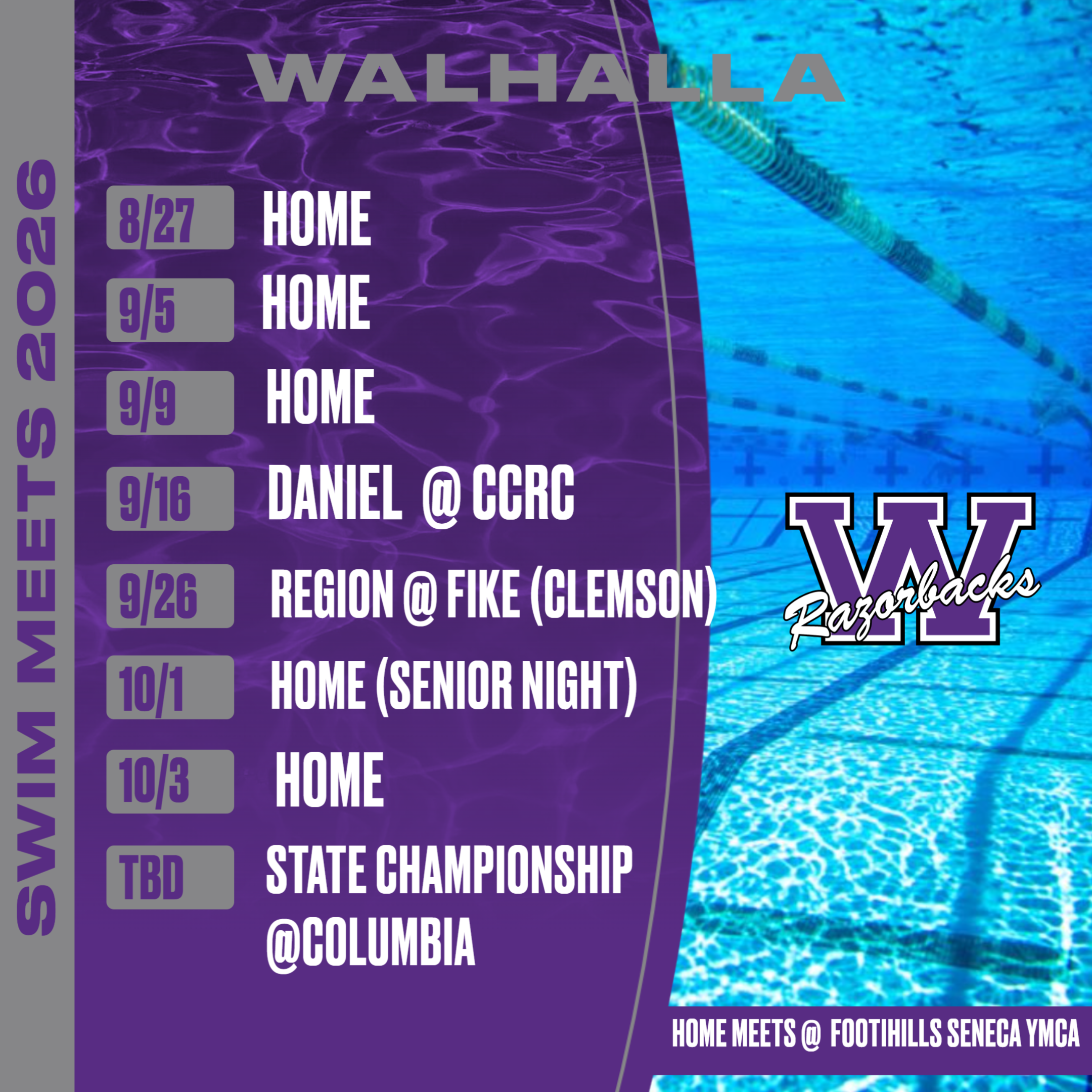 Swim Team Schedule