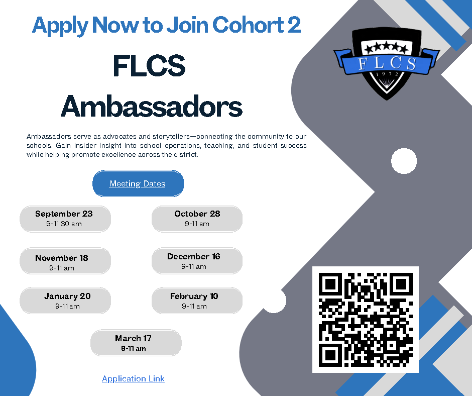 FLCS Ambassadors - Apply Now to Join Cohort 2