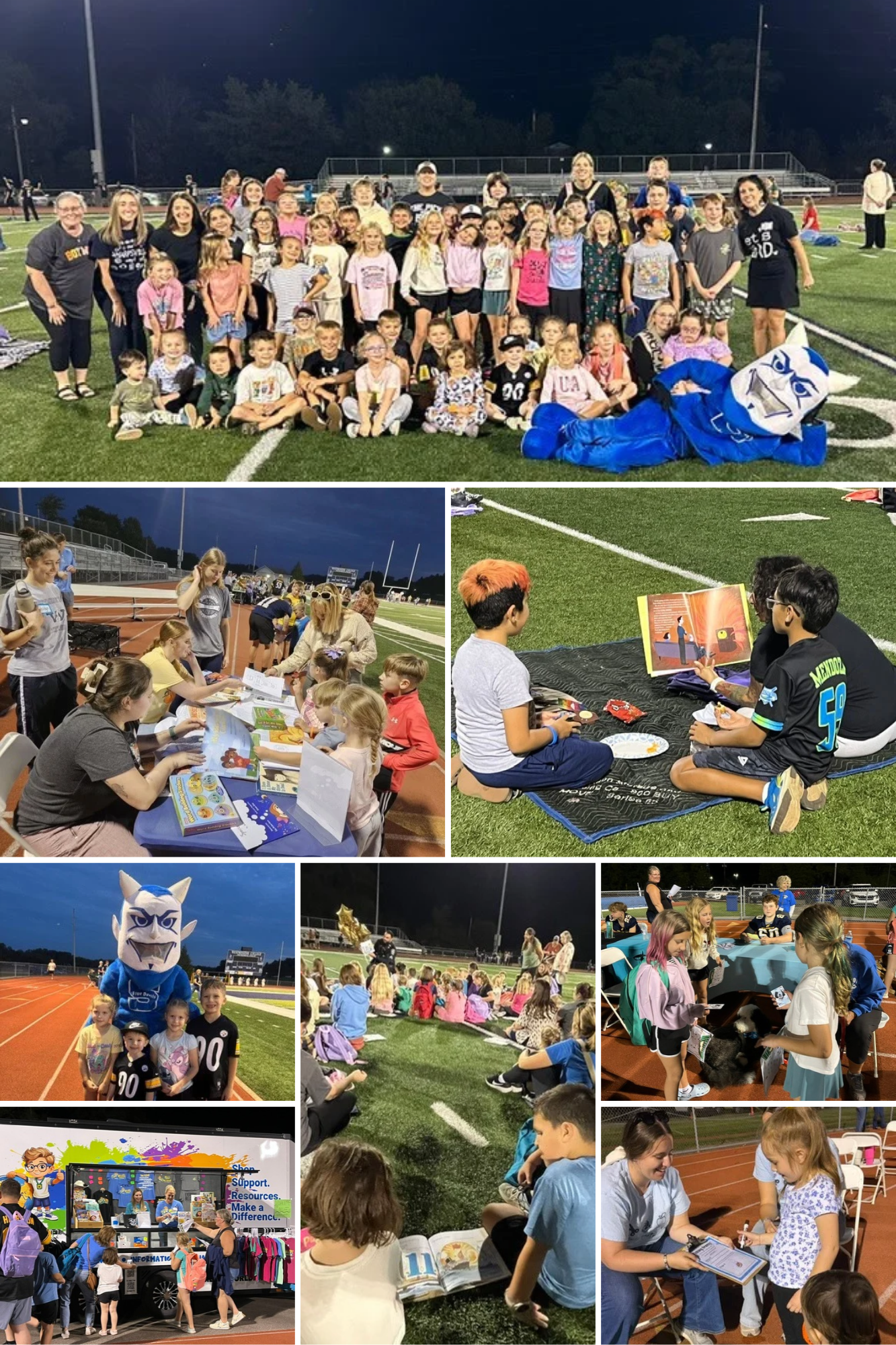 Blue Devils Shine at 2026 Lawrence and Mercer County Literacy Under the Lights!
