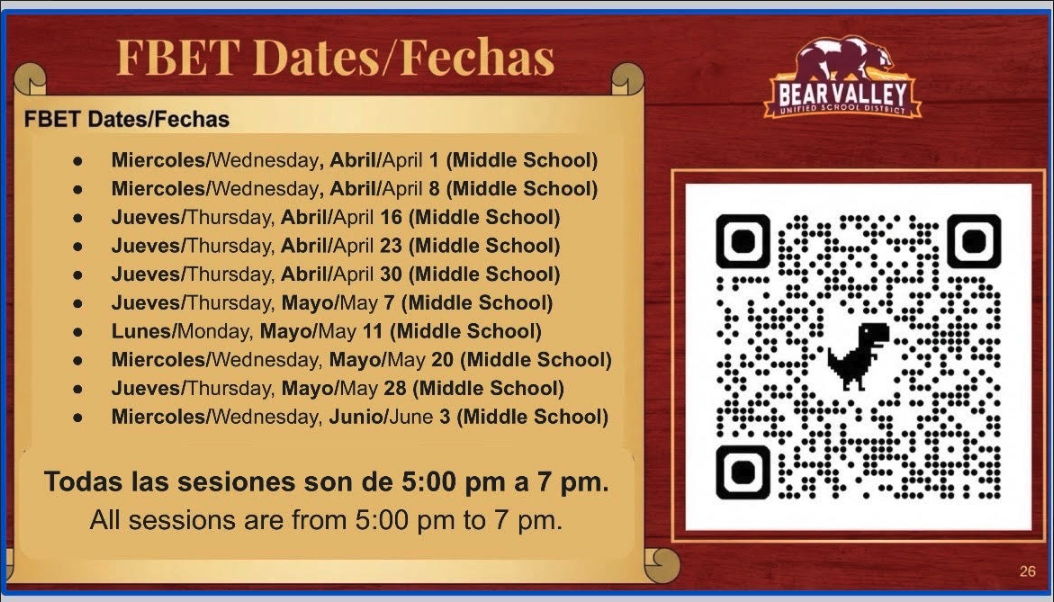 FBET English Classes for Middle School