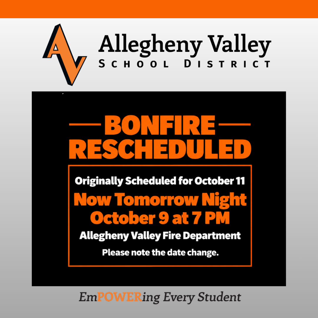 Bonfire Moved to Oct. 9