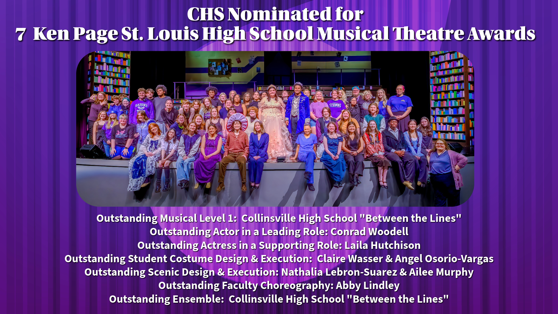 CHS Musical "Between the Lines" Nominated for 7 St. Louis High School Theatre Awards