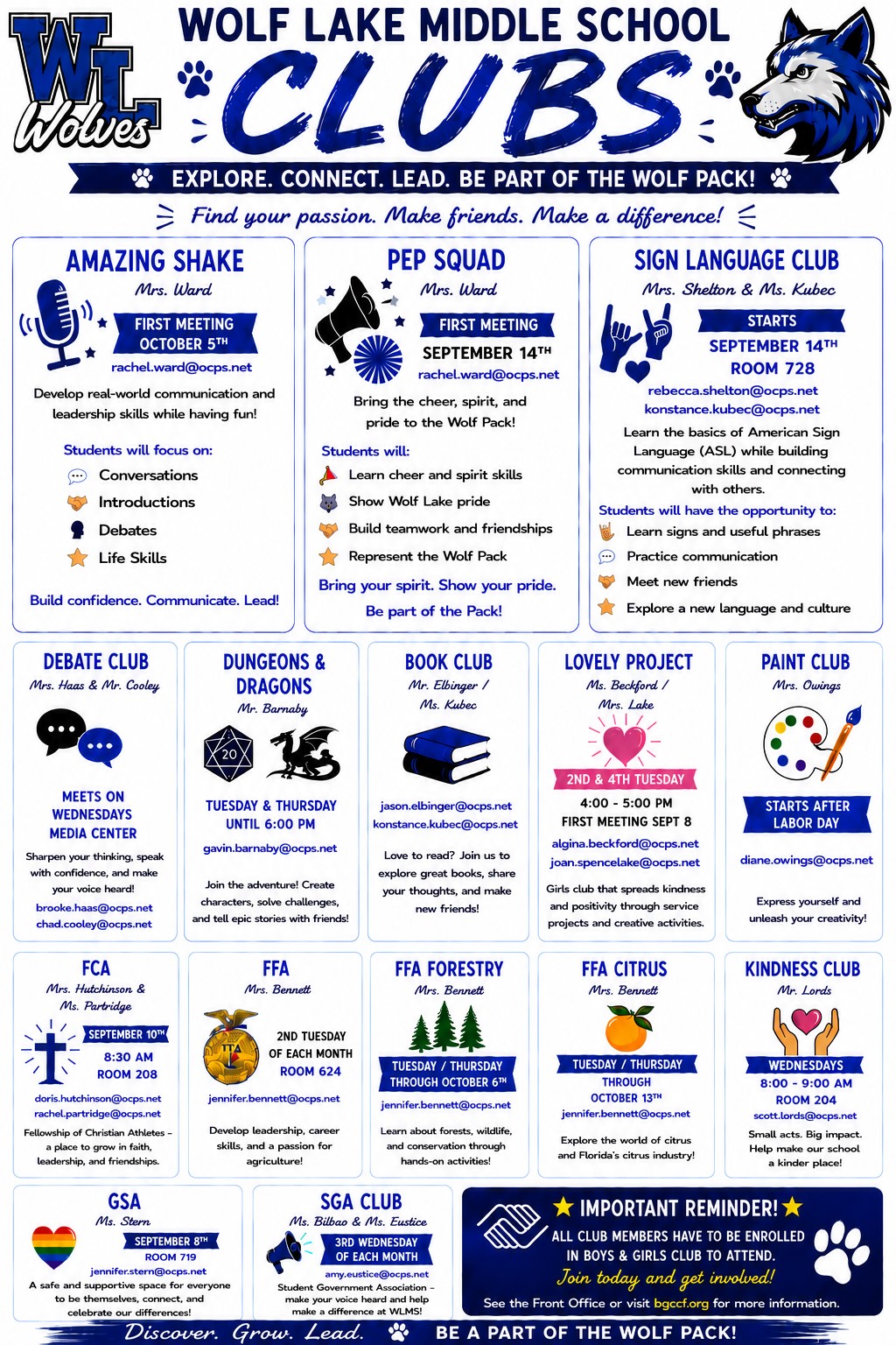WLMS Clubs