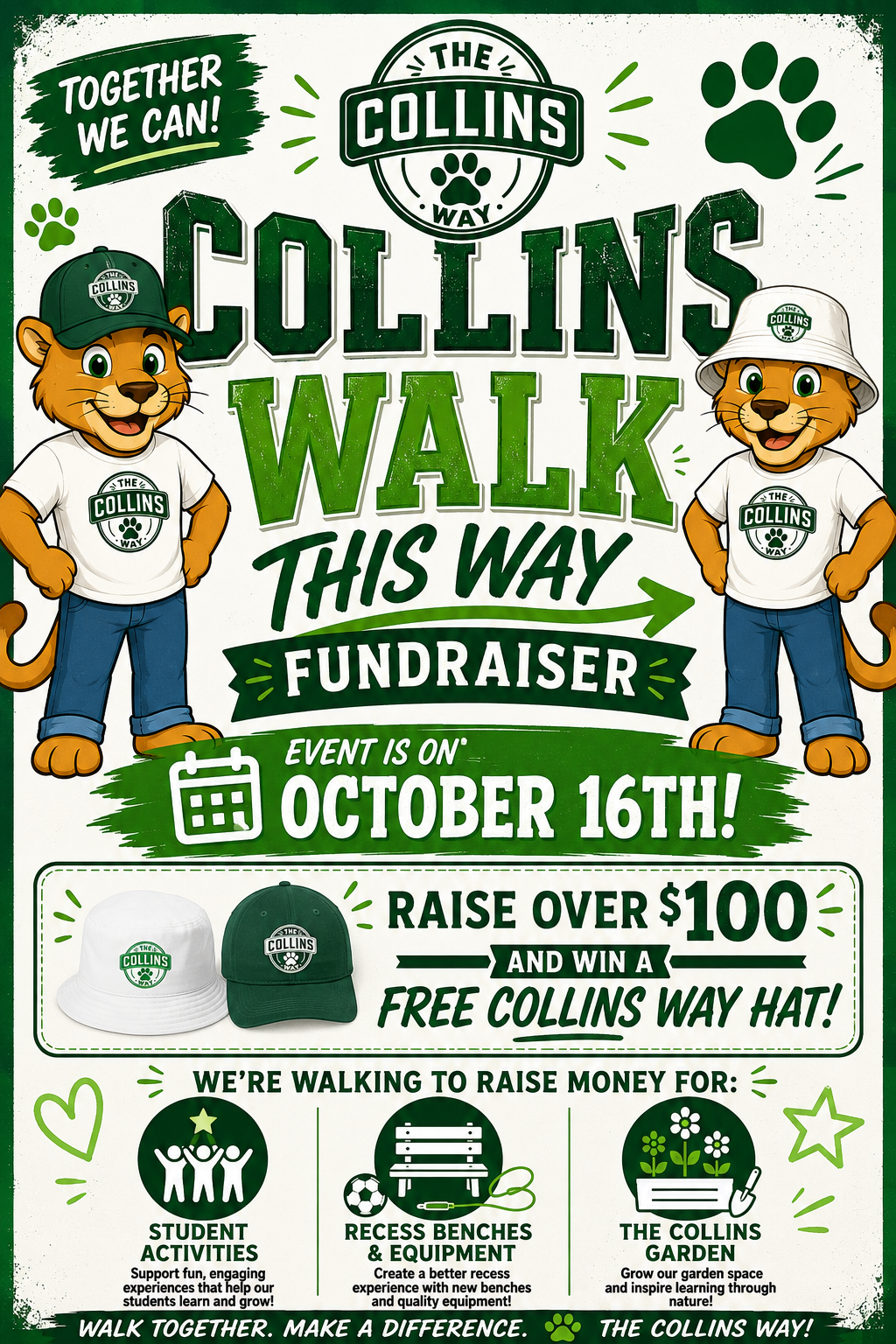 Collins Walk This Way Fundraiser Has Begun... 