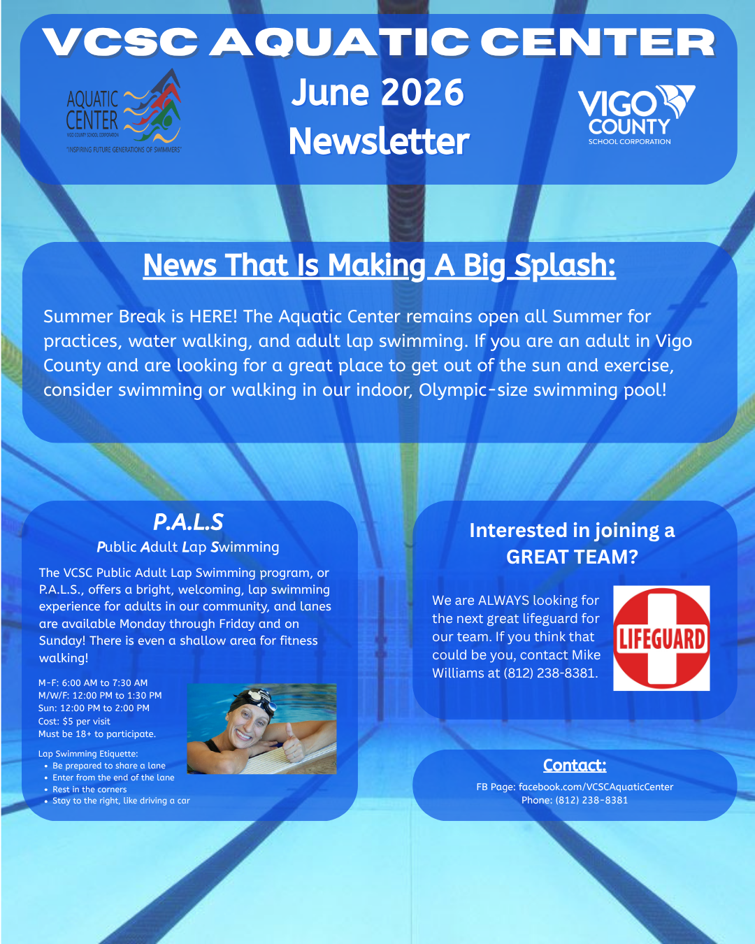 Aquatic Center June 2026 Newsletter