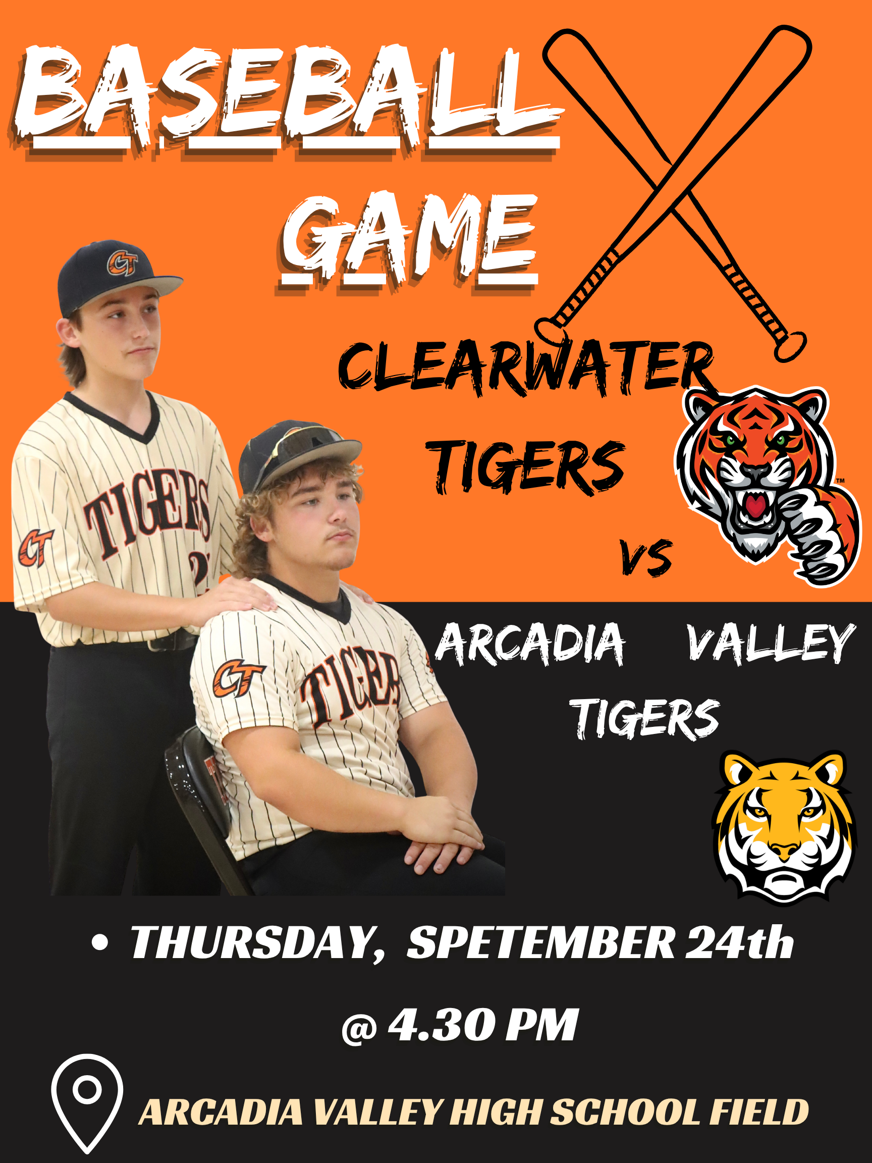 Cross Country & Baseball- Thursday 9/24