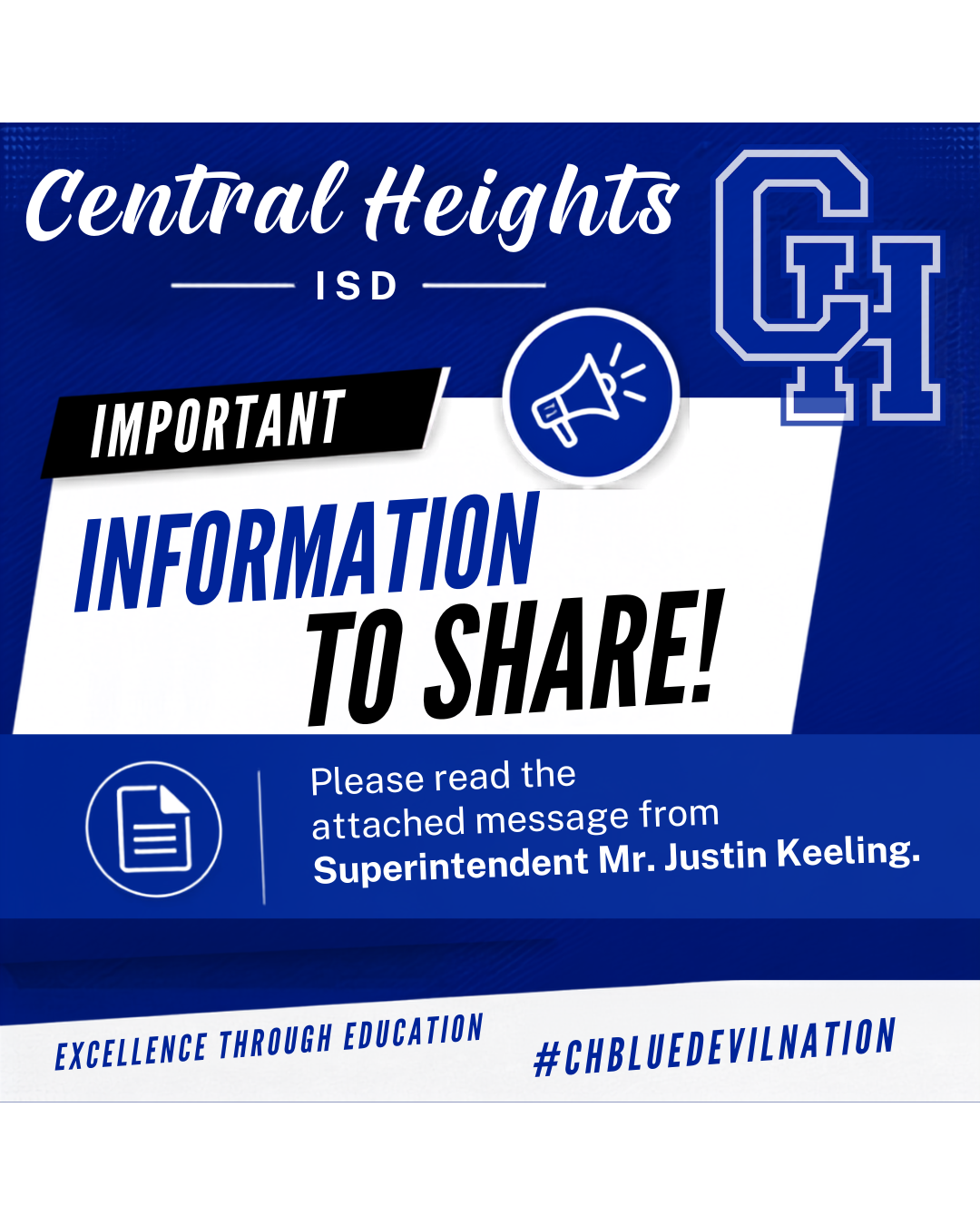 CHHS Fire Situation Update