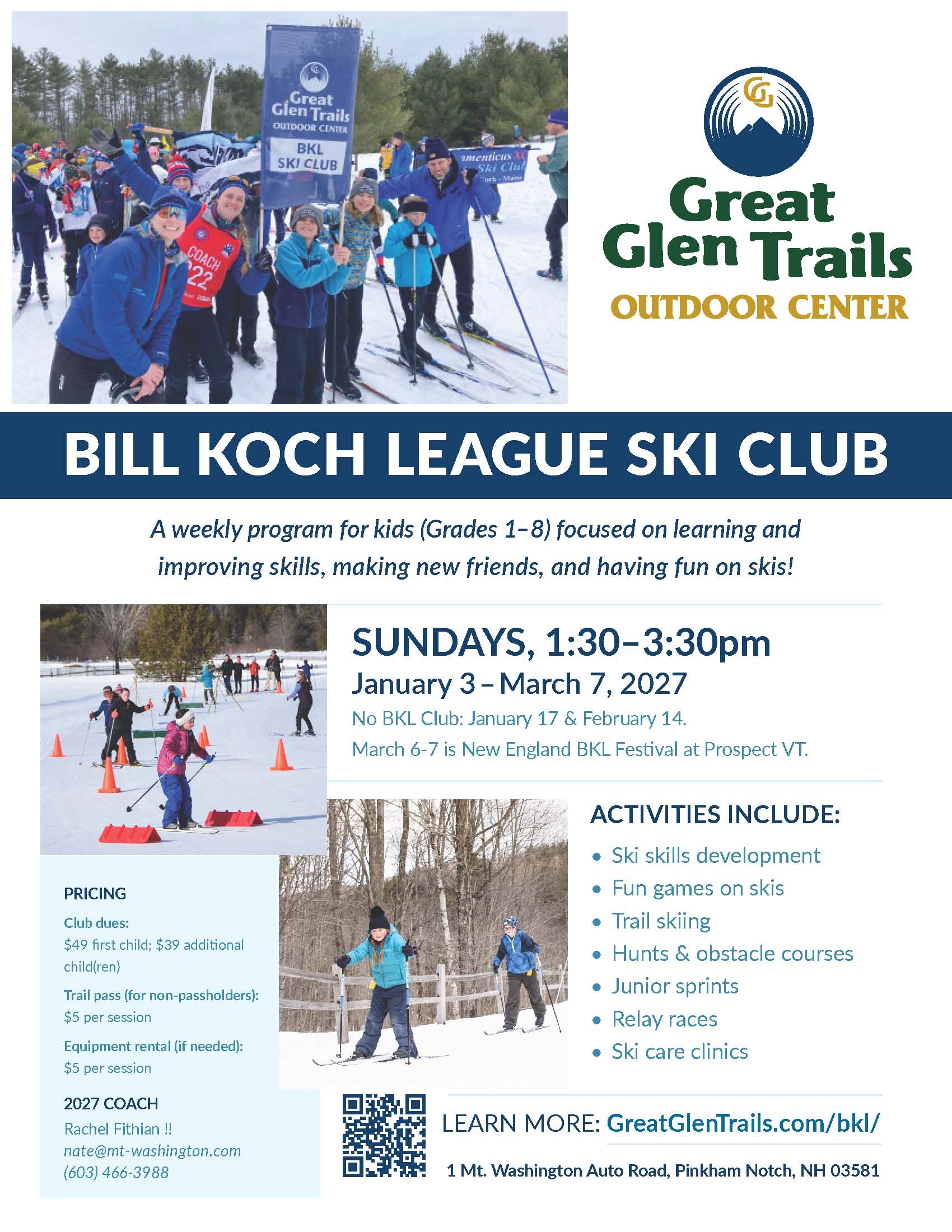 Great Glen Trails offer program for Grades 1-8