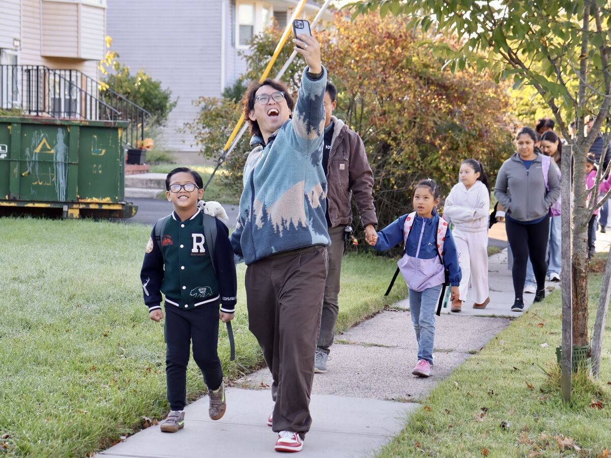Walk Your Child to School Day photos from Randolphville