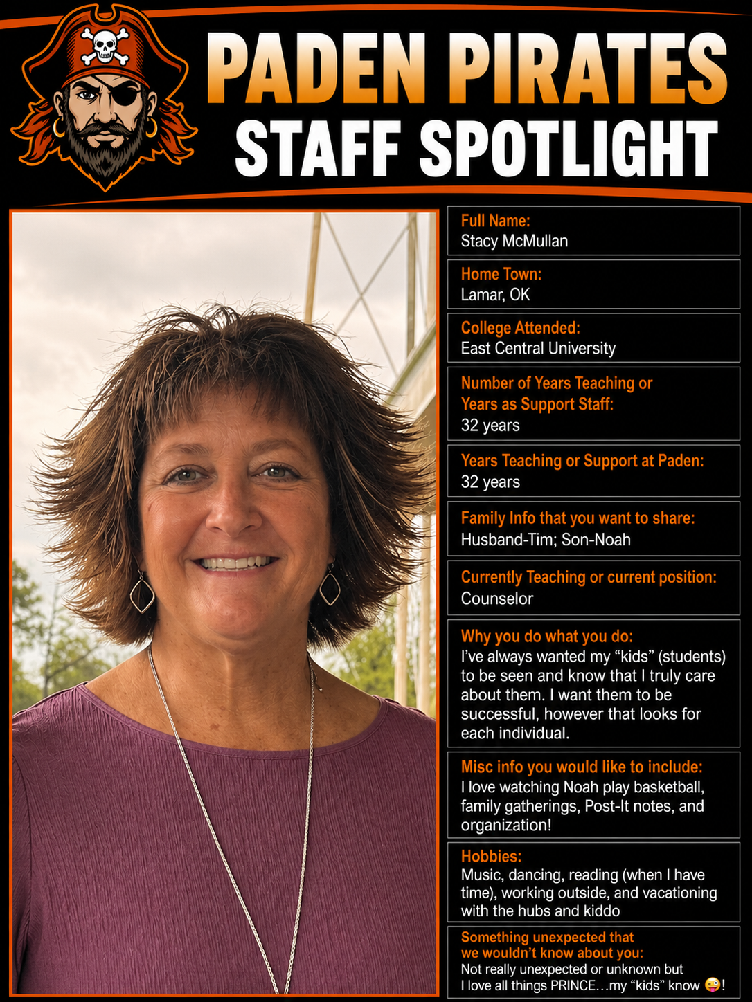 Stacy McMullan - Counselor