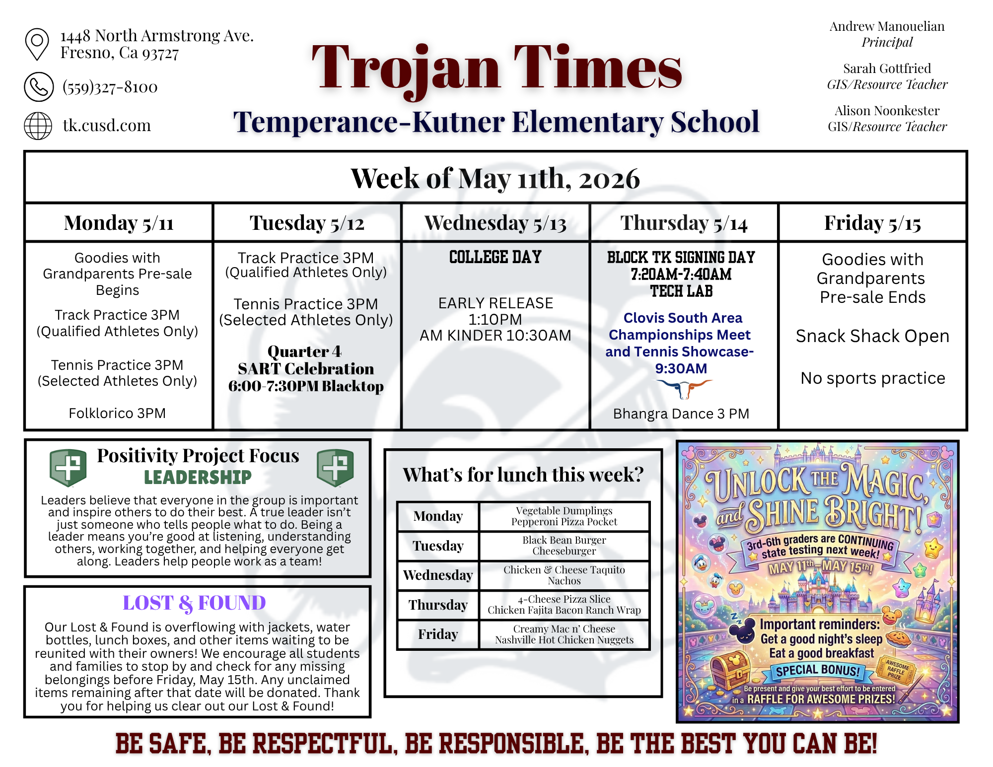 Trojan Times- Week of 5.11.26
