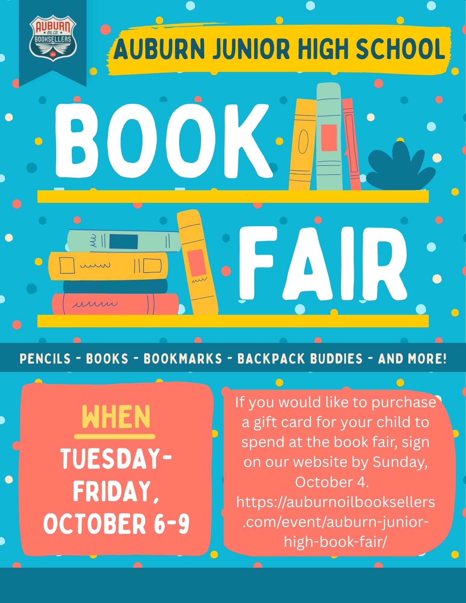AJHS Fall Book Fair