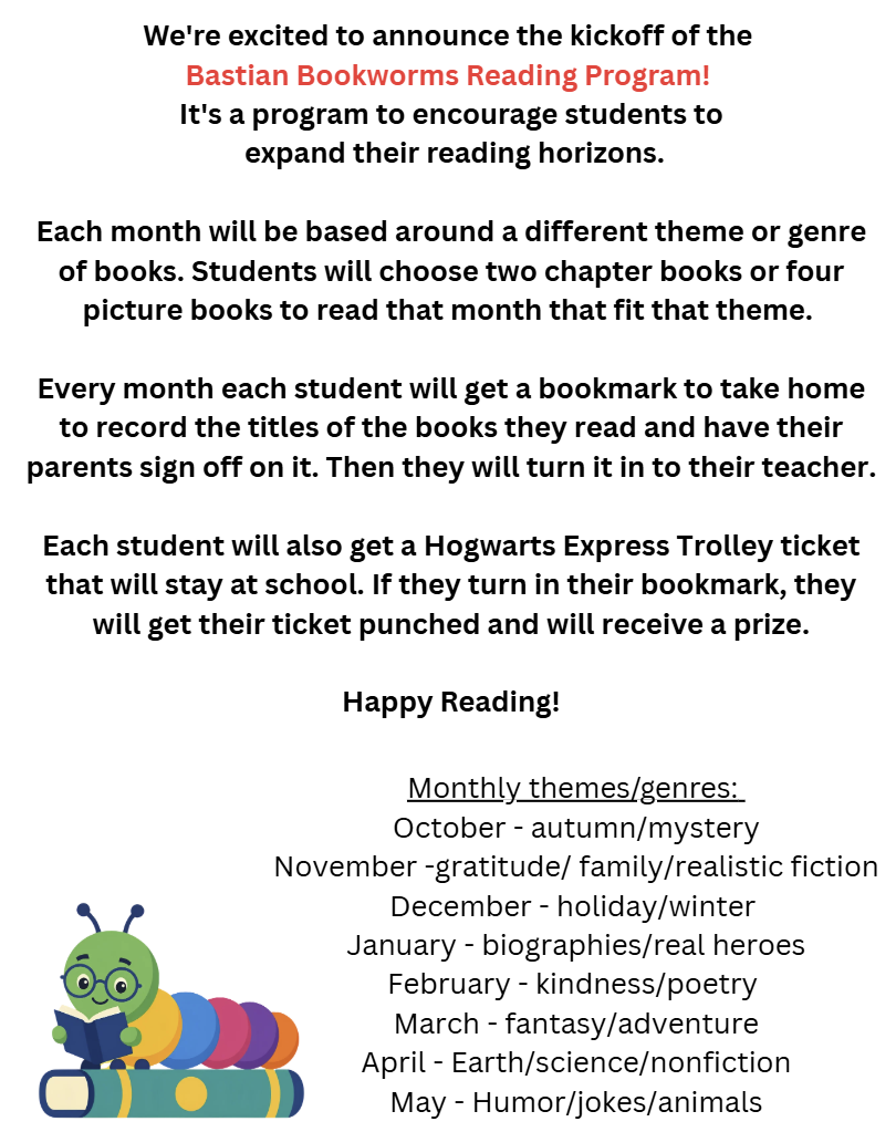 Bastian's Bookworms Info.