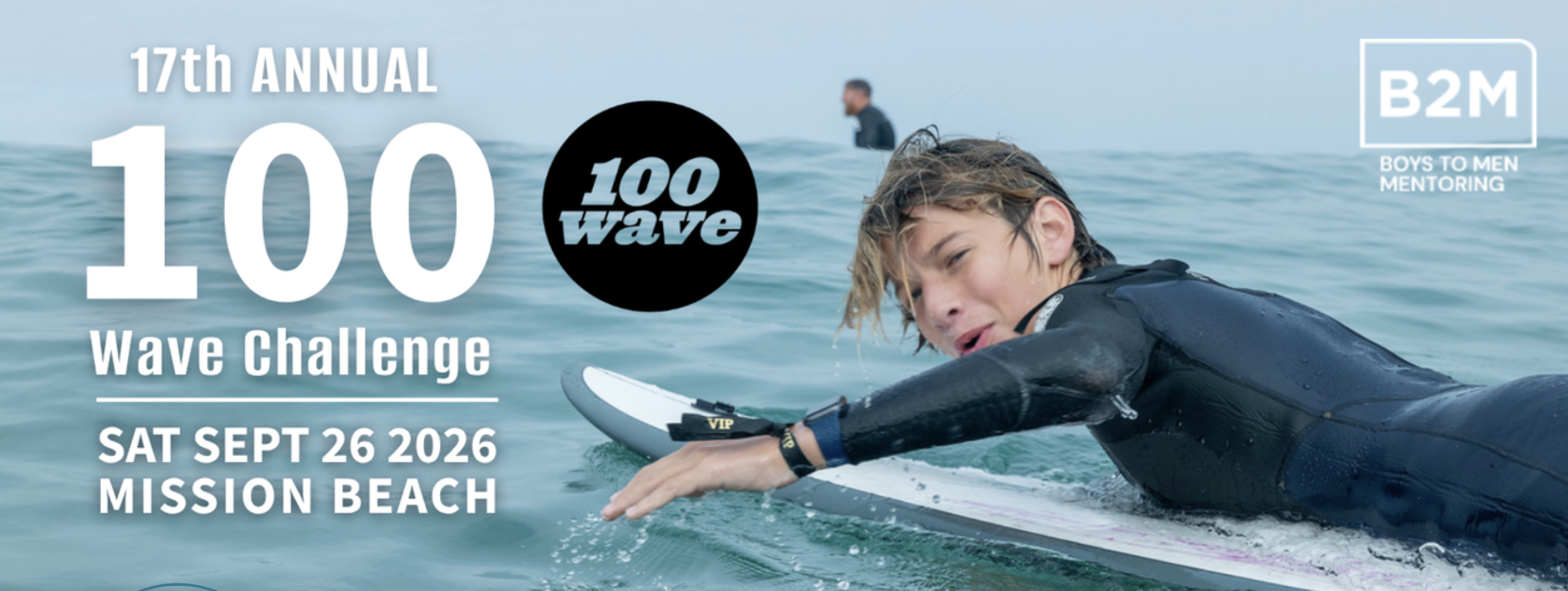 Support Boys to Men Mentorship Group- 100 Wave Challenge, 9/26