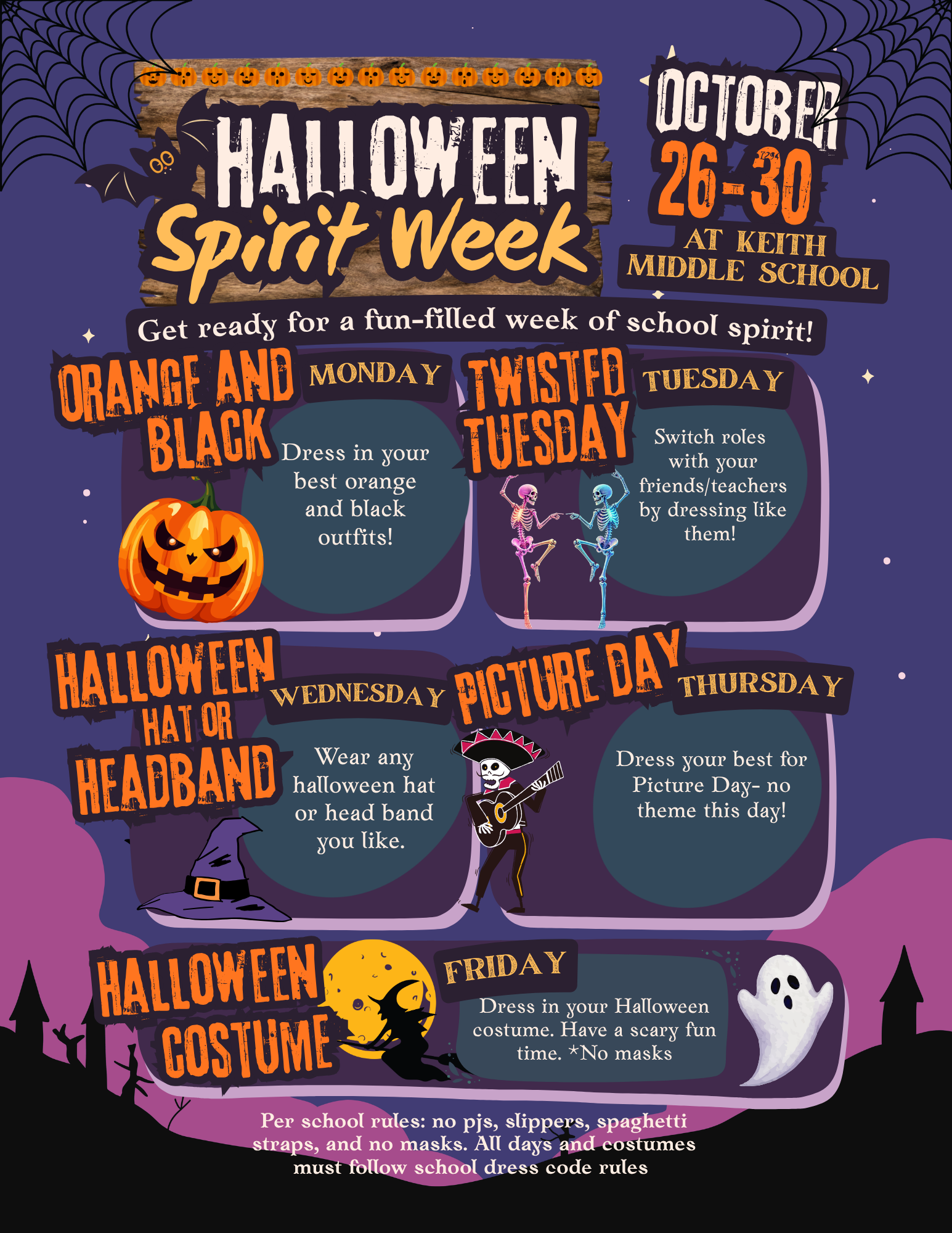 Updated Spirit Week!
