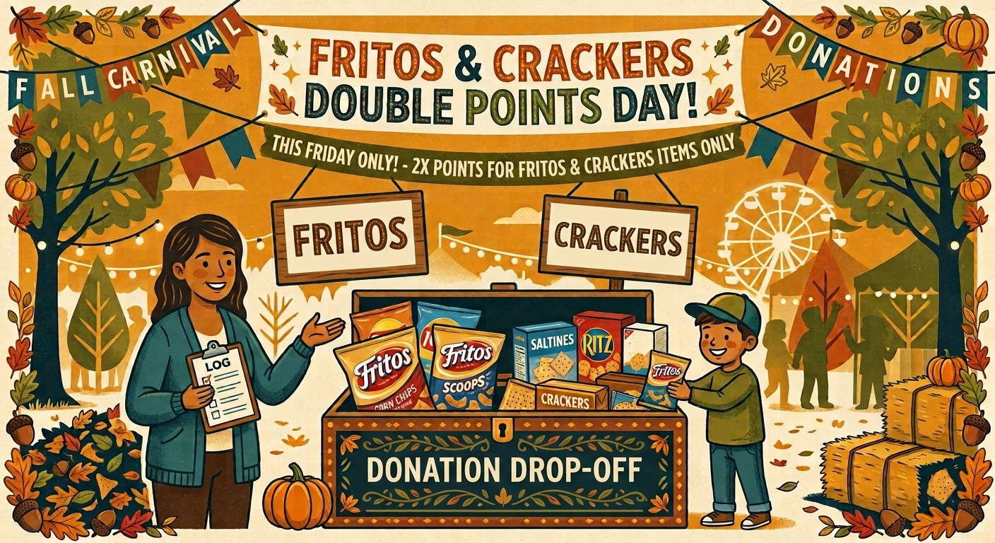 PTSO Carnival-- DOUBLE POINTS--Crackers & Fritos