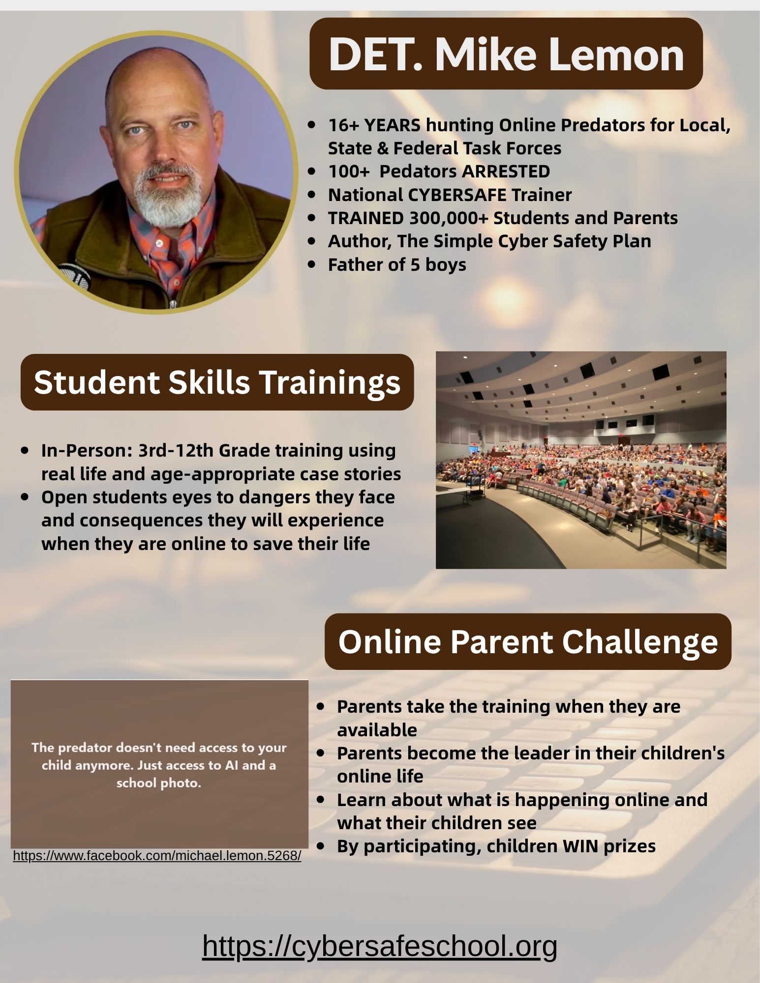 Cybersafety Training Event Information