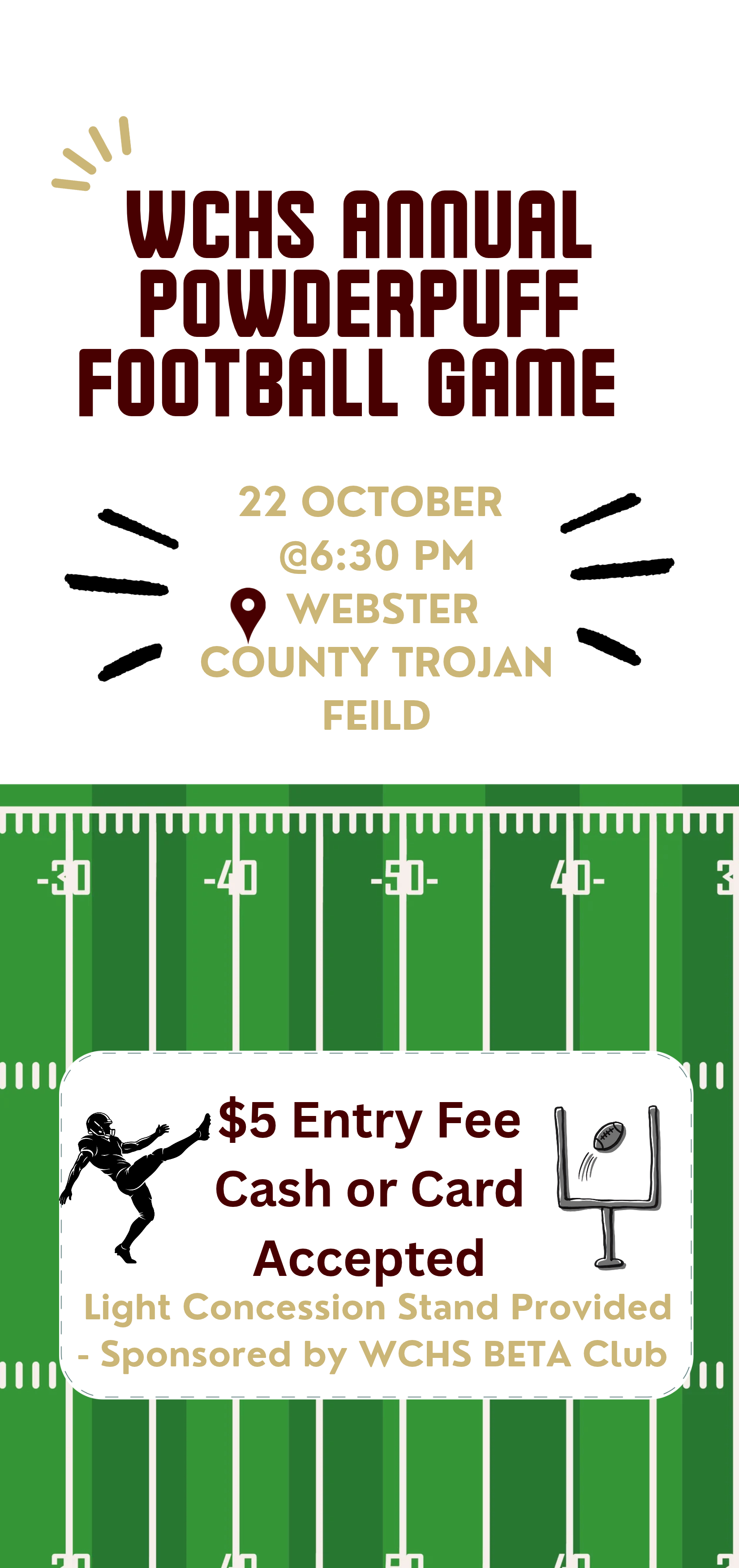 WCHS Annual Powder Puff Game Thursday
