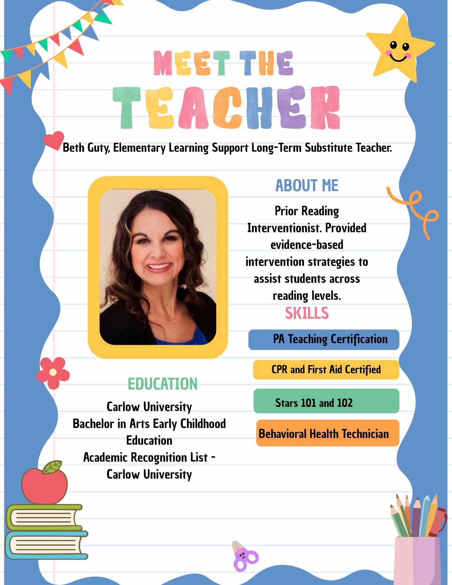 Welcome Ms. Beth Guty